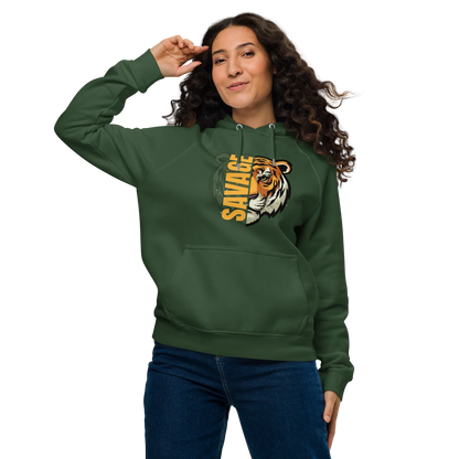Unisex | Savage Tiger Raglan Hoodie - AwRans Clothing