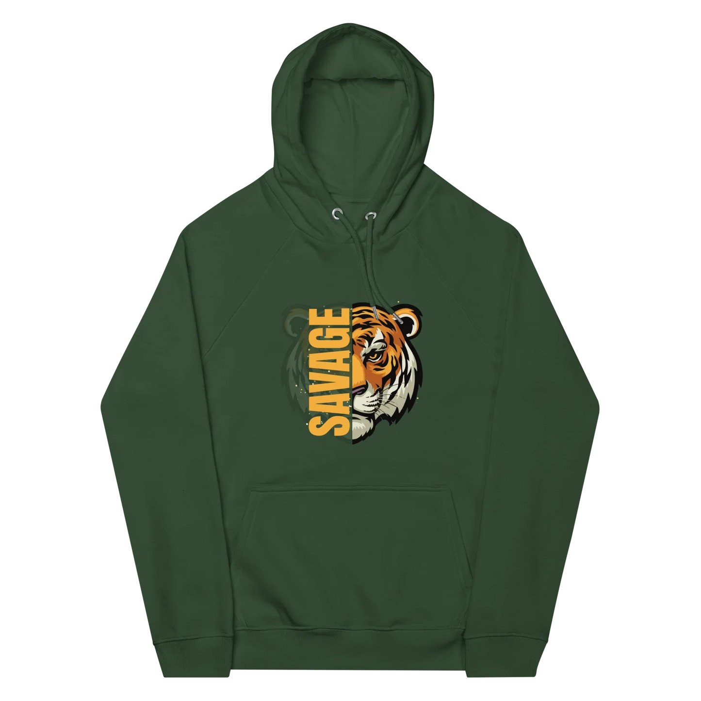 Unisex | Savage Tiger Raglan Hoodie - AwRans Clothing