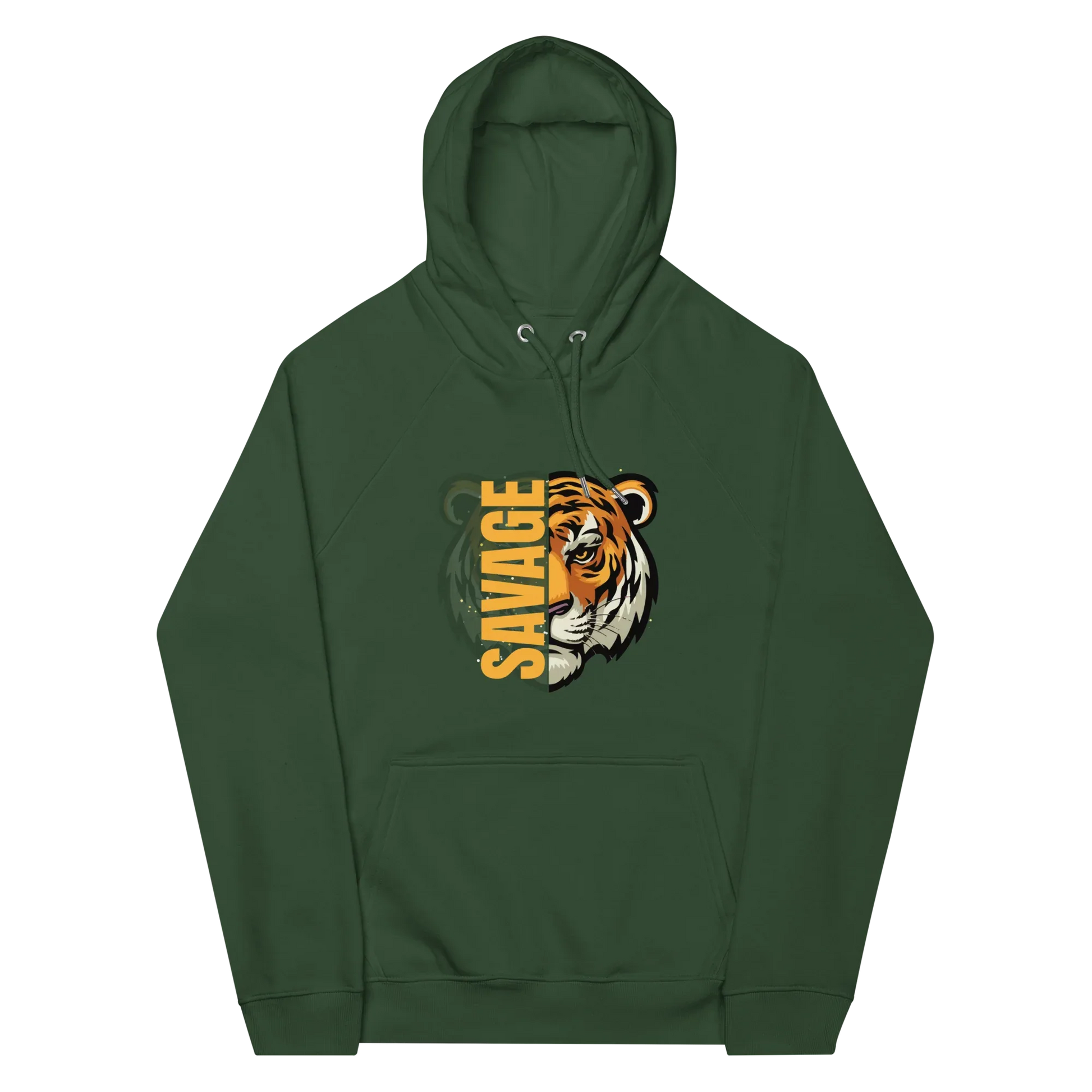 Unisex | Savage Tiger Raglan Hoodie - AwRans Clothing