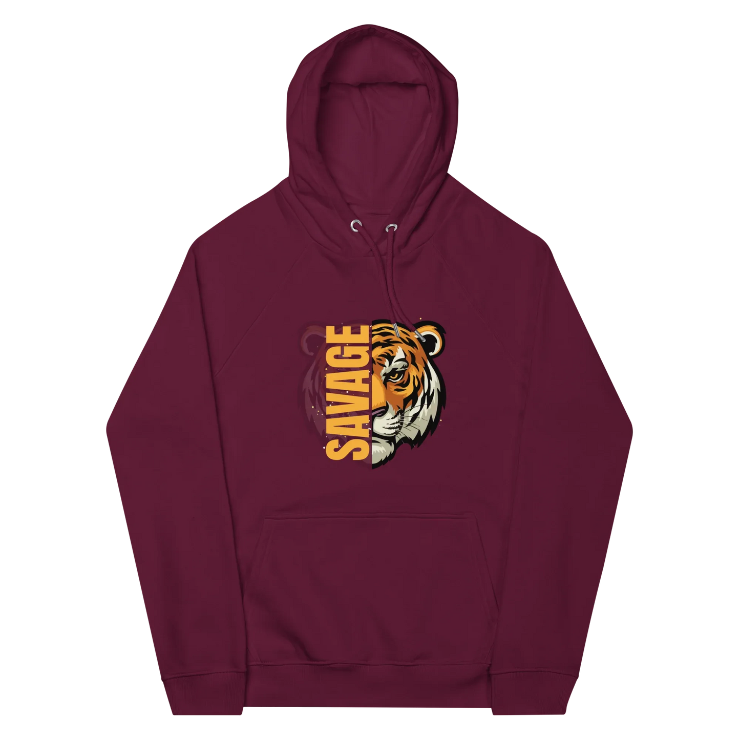 Unisex | Savage Tiger Raglan Hoodie - AwRans Clothing
