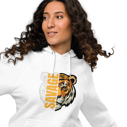 Unisex | Savage Tiger Raglan Hoodie - AwRans Clothing