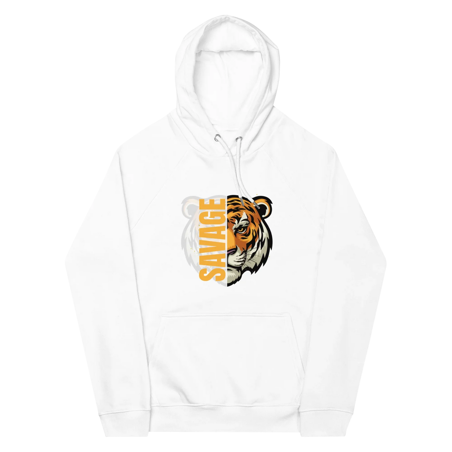 Unisex | Savage Tiger Raglan Hoodie - AwRans Clothing