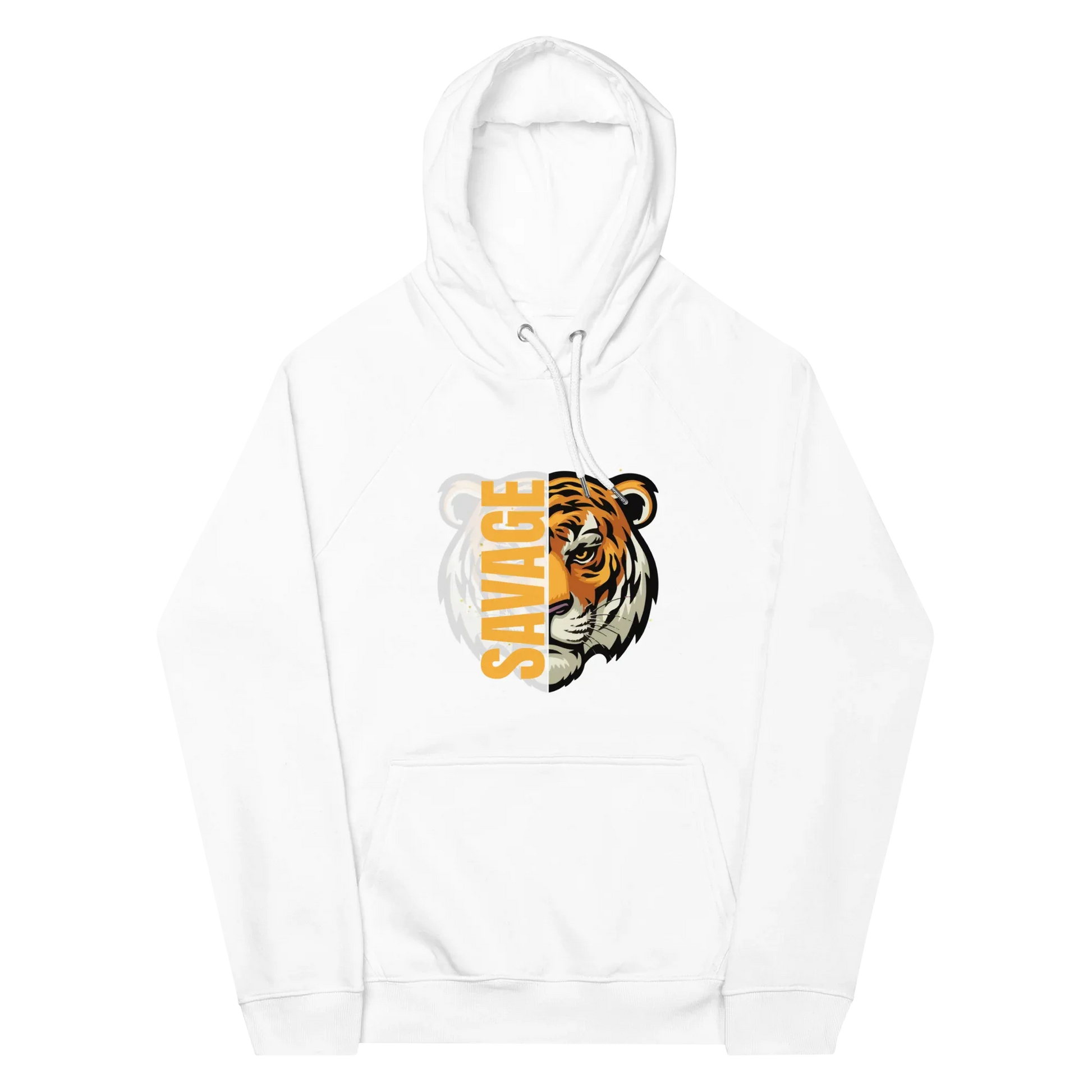Unisex | Savage Tiger Raglan Hoodie - AwRans Clothing