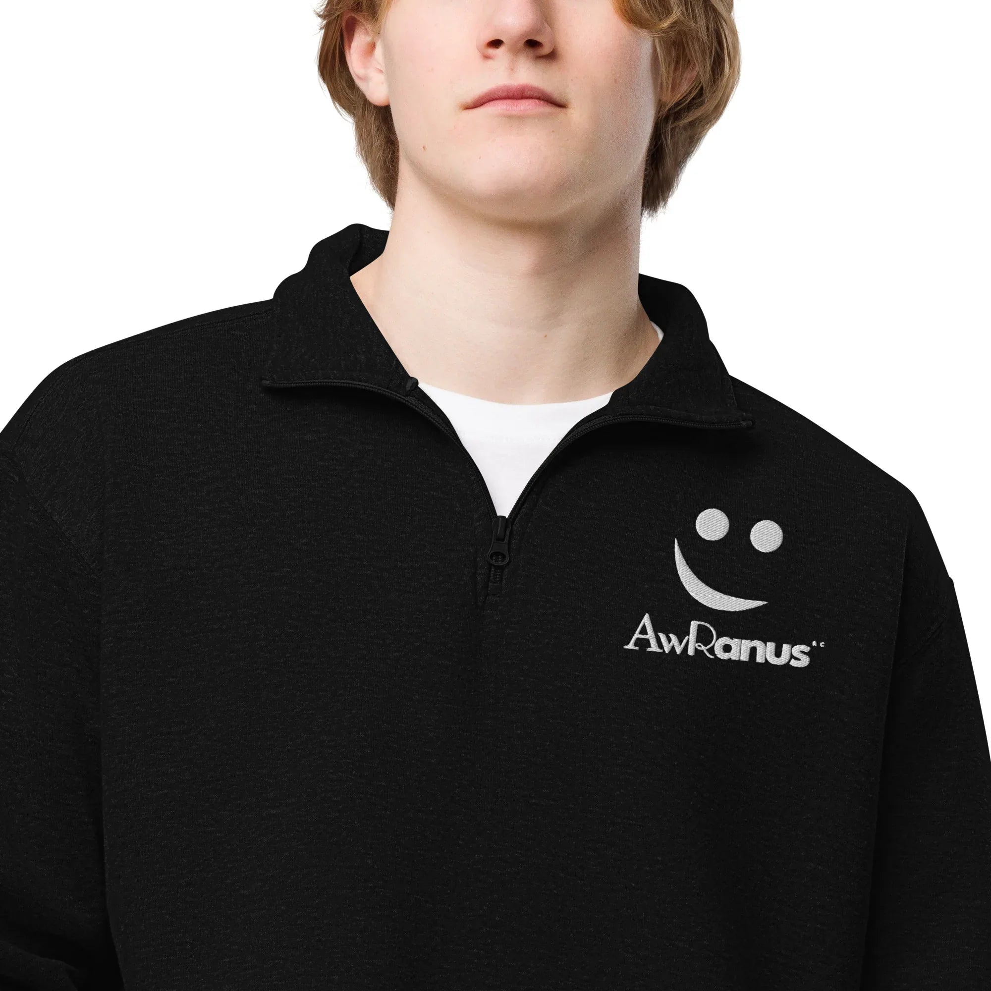 Unisex Fleece Pullover | AwRans pullover AwRans Clothing unisex-fleece-pullover-black-zoomed-in-678f54937eeab
