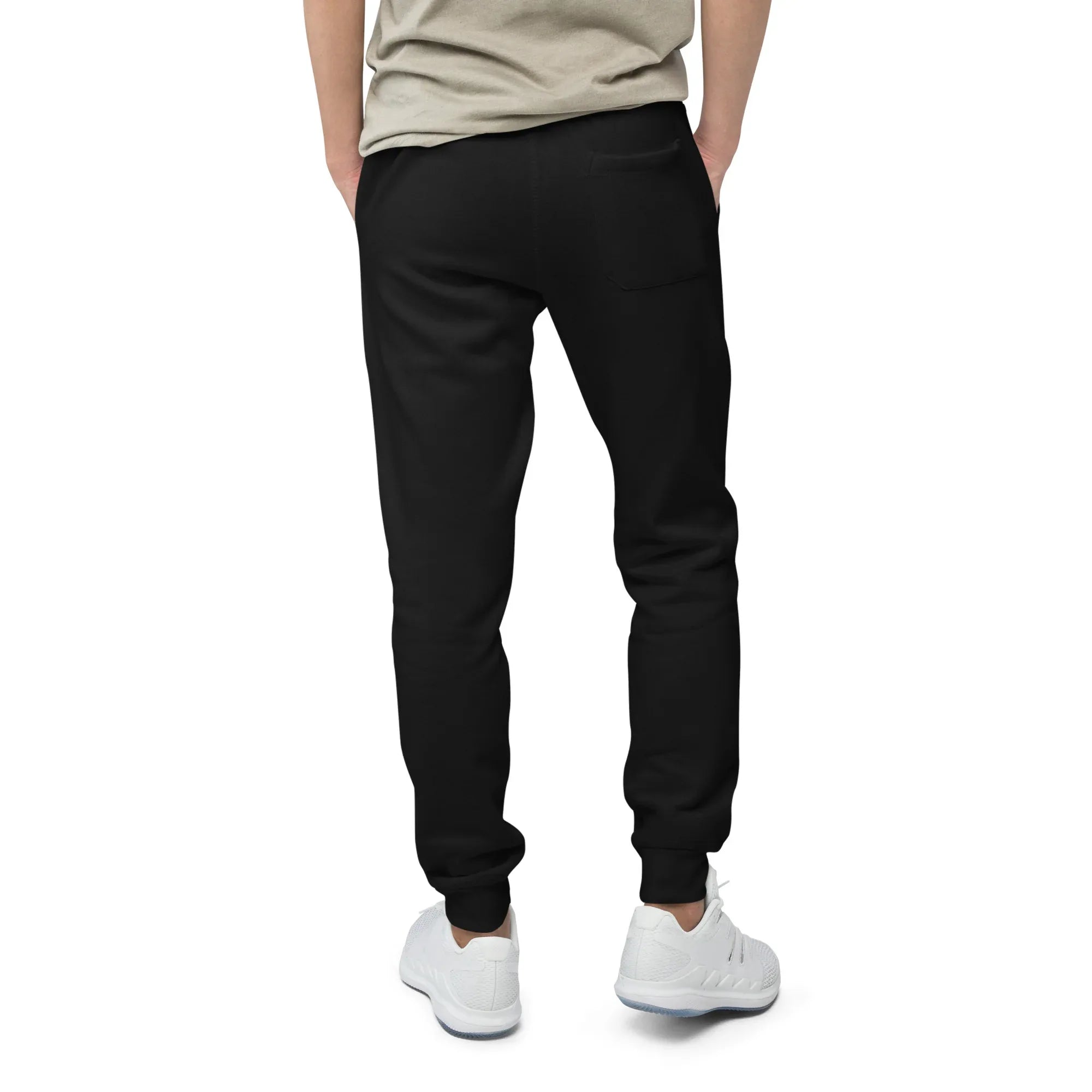 AwRans | Premium Unisex Fleece Sweatpants fleece sweatpants AwRans Clothing unisex-fleece-sweatpants-black-back-688d514194411