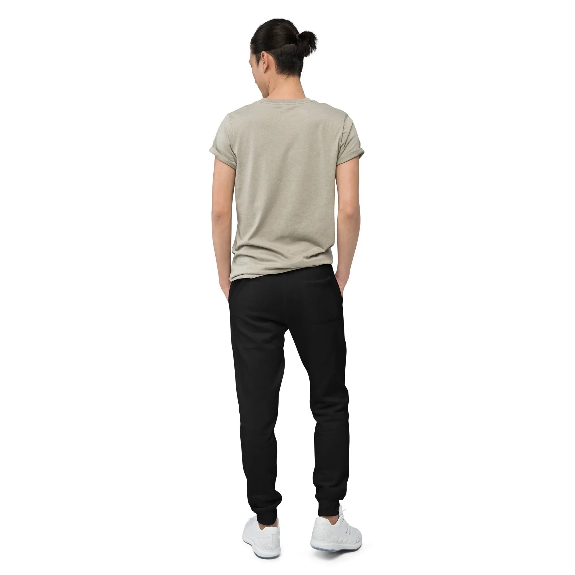 AwRans | Premium Unisex Fleece Sweatpants fleece sweatpants AwRans Clothing unisex-fleece-sweatpants-black-back-688d514194676