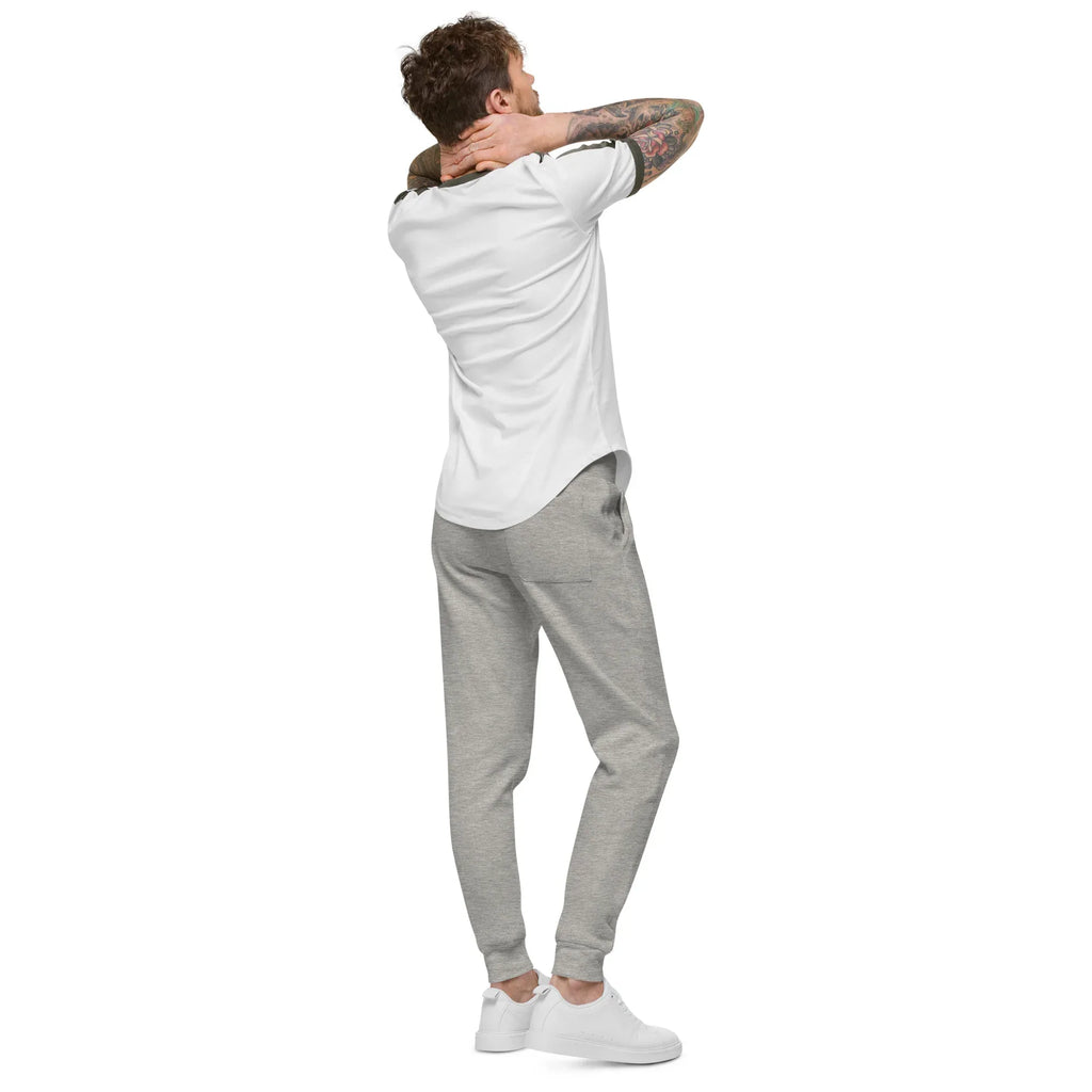 AwRans | Premium Unisex Fleece Sweatpants fleece sweatpants AwRans Clothing unisex-fleece-sweatpants-carbon-grey-back-688d514192550