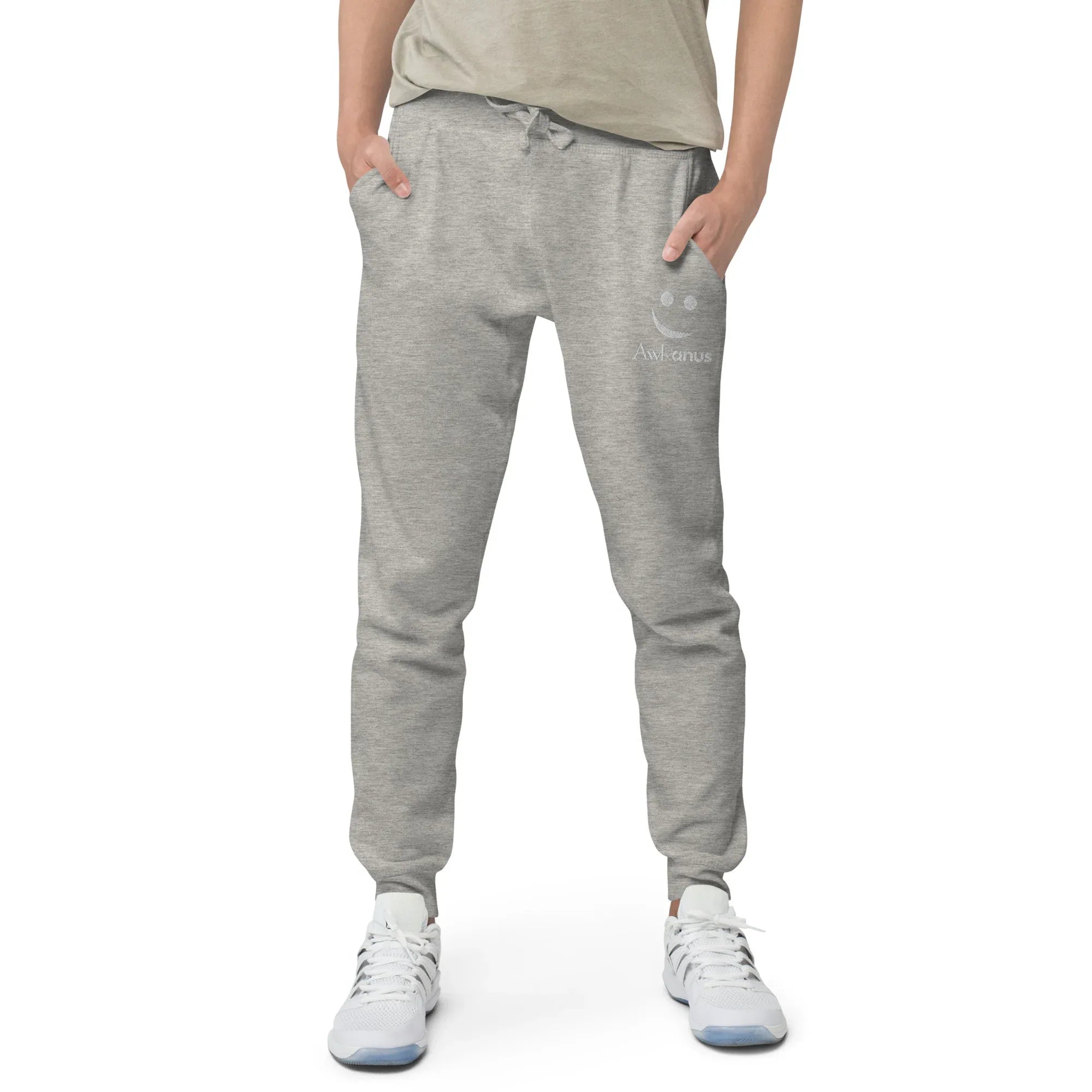 AwRans | Premium Unisex Fleece Sweatpants fleece sweatpants AwRans Clothing unisex-fleece-sweatpants-carbon-grey-front-688d514192711