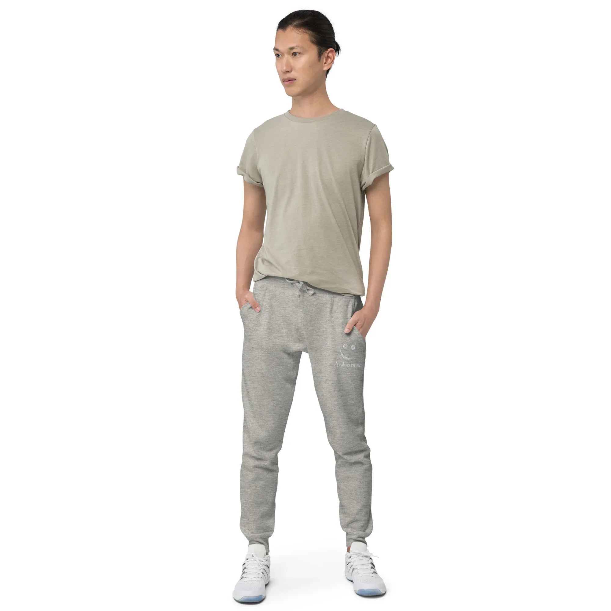AwRans | Premium Unisex Fleece Sweatpants fleece sweatpants AwRans Clothing unisex-fleece-sweatpants-carbon-grey-front-688d5141927ff