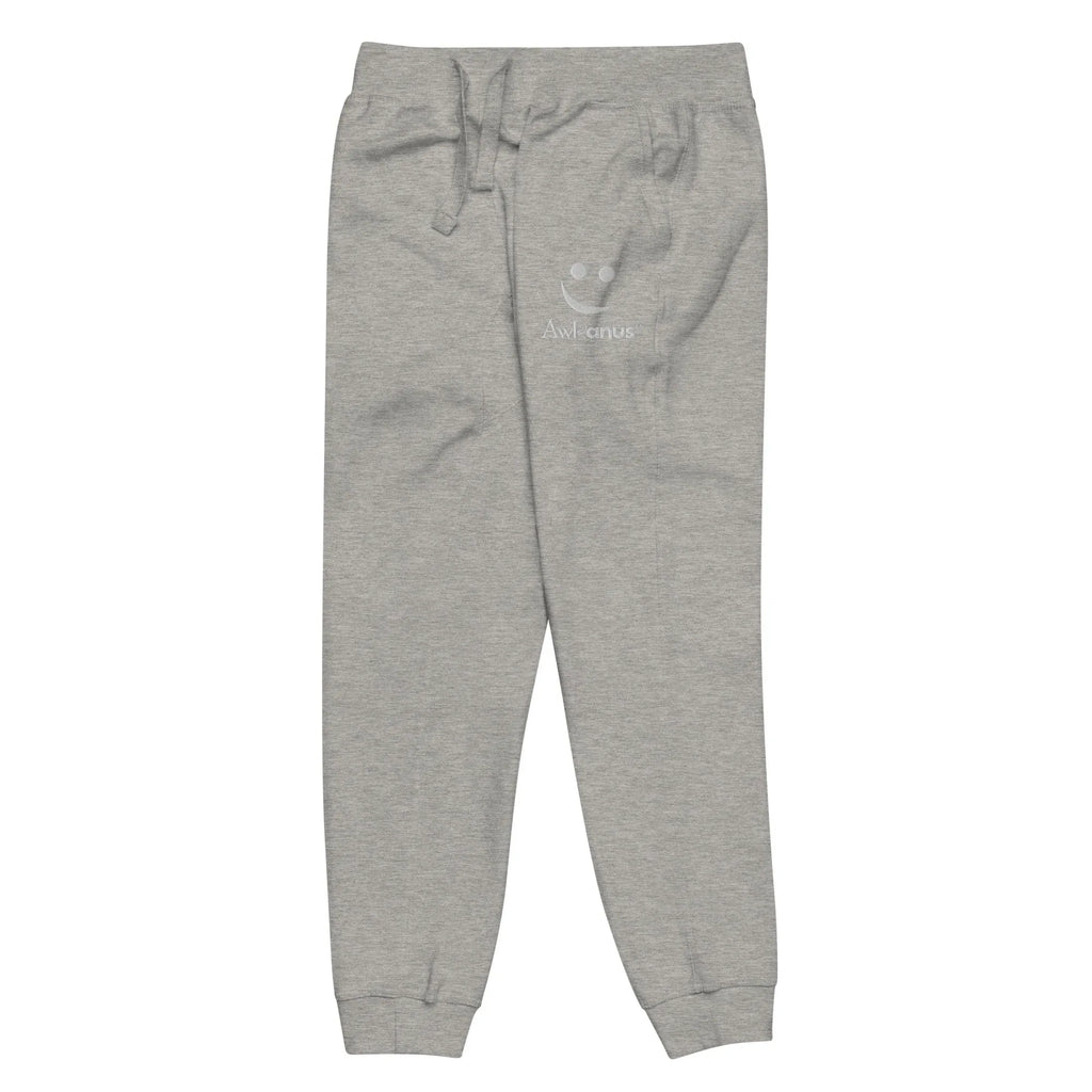 Unisex Fleece Sweatpants | AwRans sweatpants AwRans Clothing unisex-fleece-sweatpants-carbon-grey-front-left-678f6697068ef