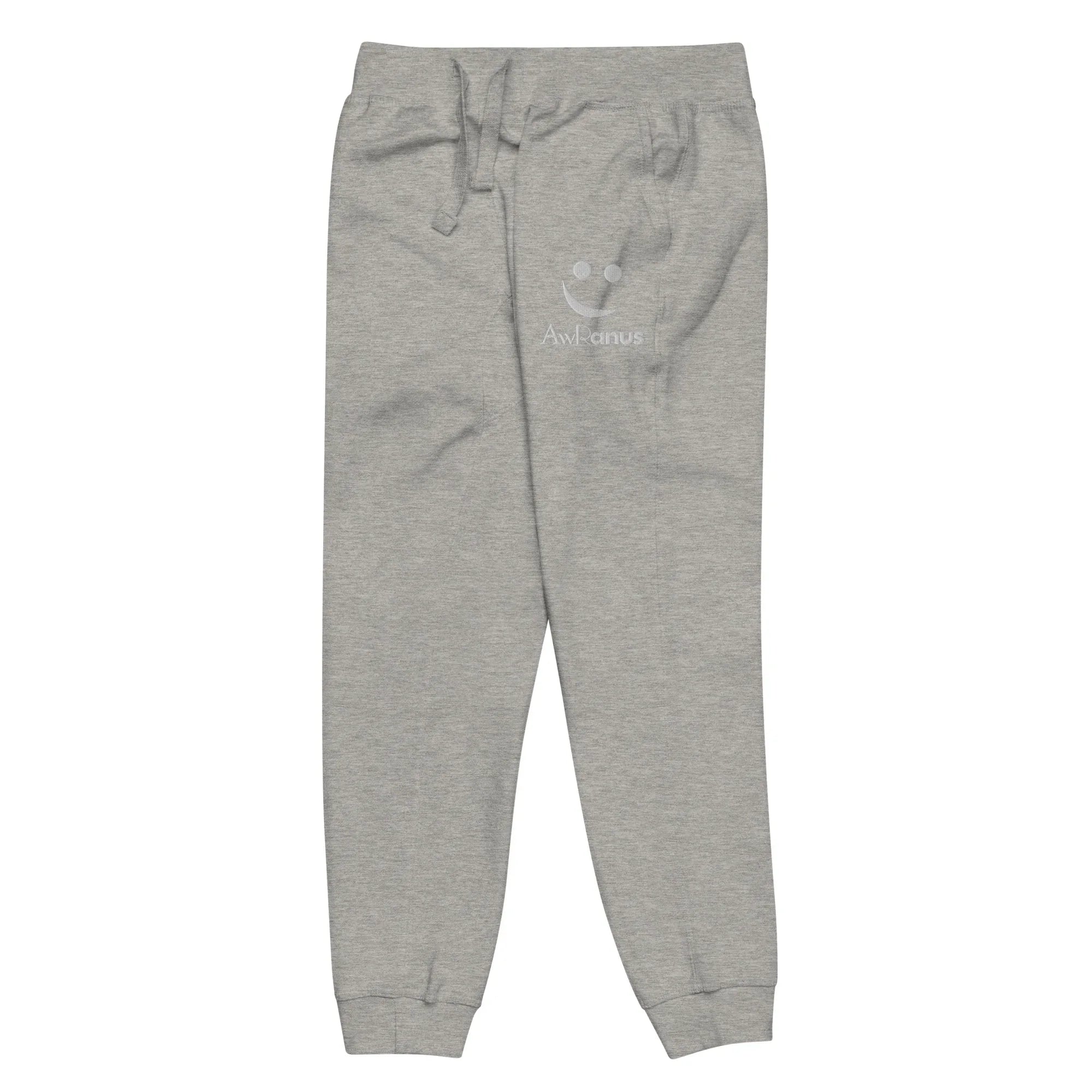 AwRans | Premium Unisex Fleece Sweatpants fleece sweatpants AwRans Clothing unisex-fleece-sweatpants-carbon-grey-front-left-688d514195521