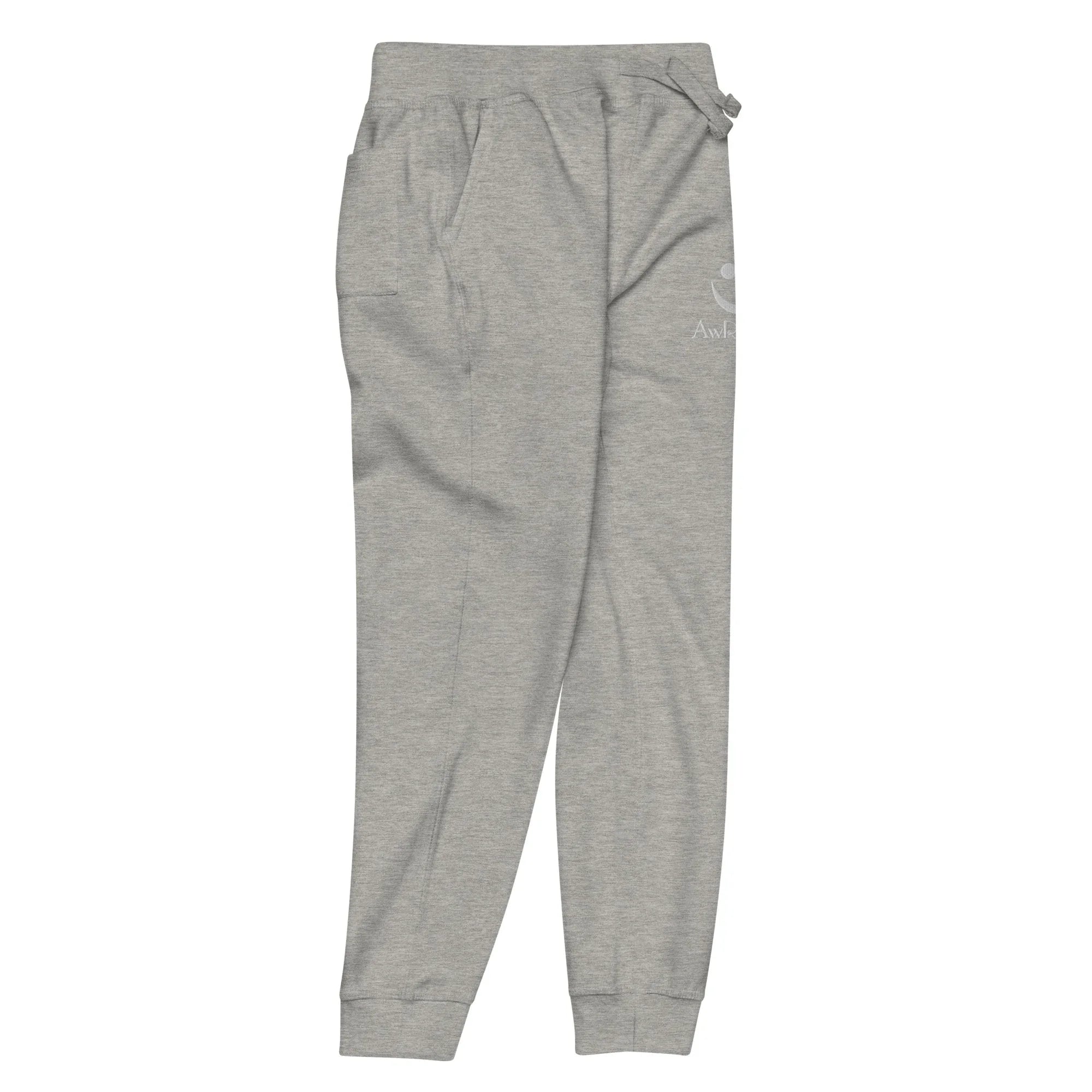 Unisex Fleece Sweatpants | AwRans sweatpants AwRans Clothing unisex-fleece-sweatpants-carbon-grey-front-right-678f66970695c