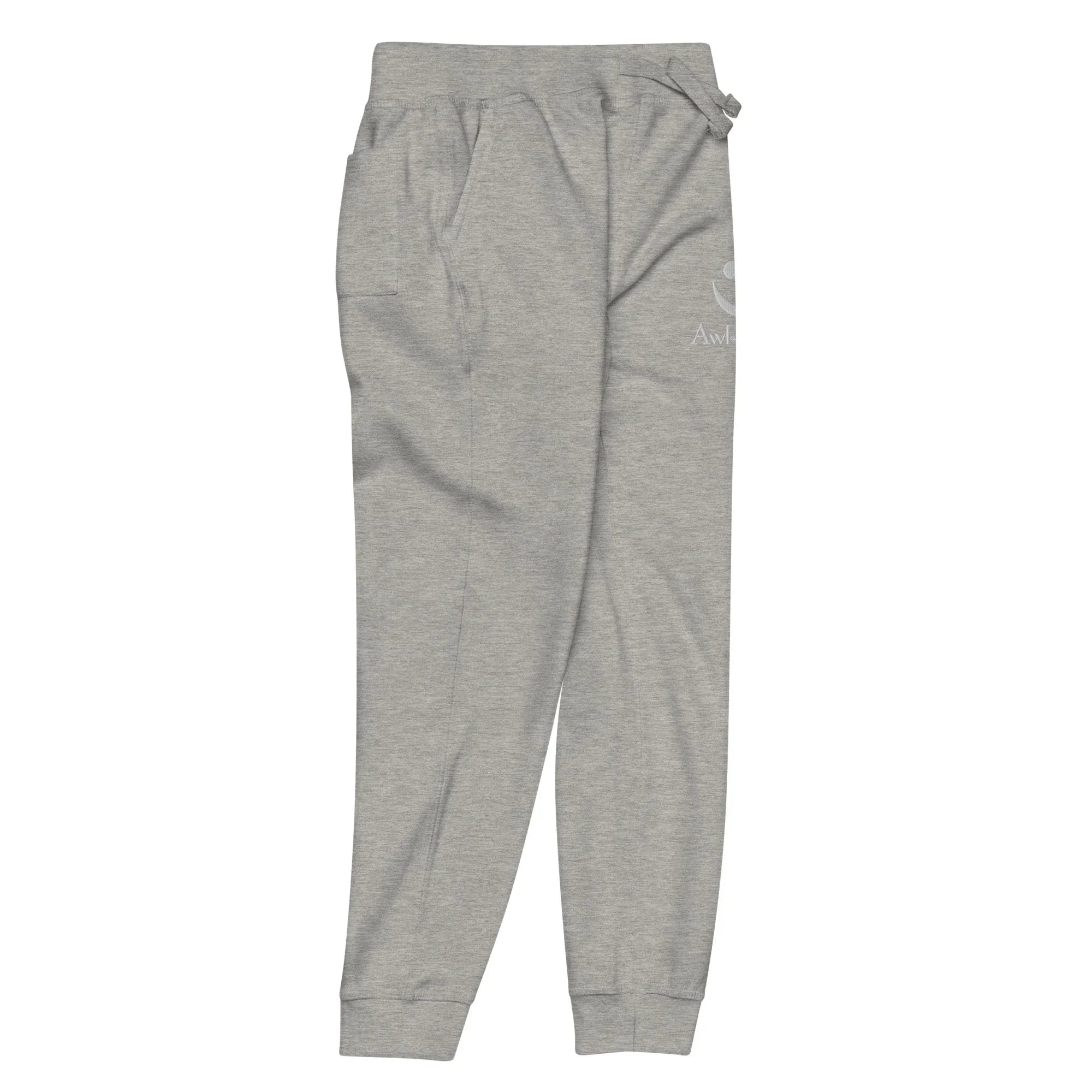 AwRans | Premium Unisex Fleece Sweatpants fleece sweatpants AwRans Clothing unisex-fleece-sweatpants-carbon-grey-front-right-688d514195596