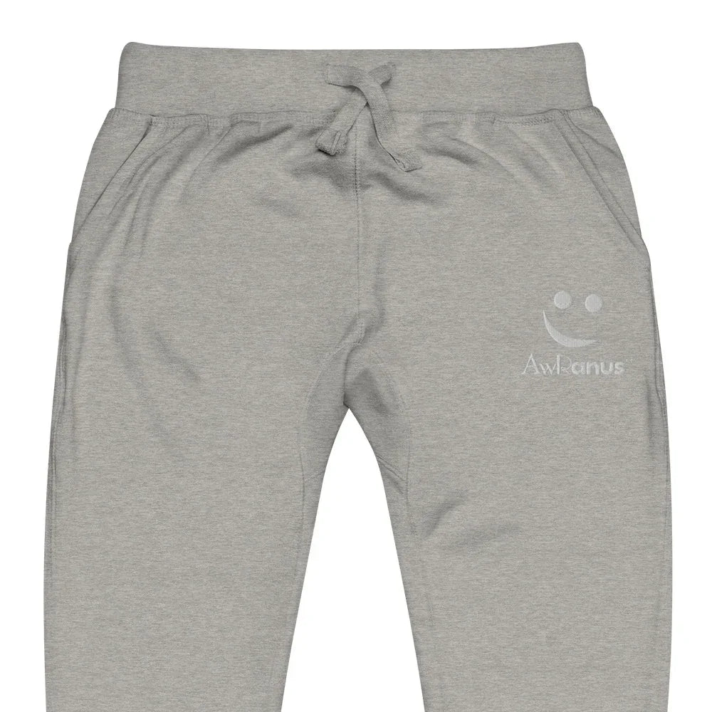 Unisex Fleece Sweatpants | AwRans sweatpants AwRans Clothing unisex-fleece-sweatpants-carbon-grey-zoomed-in-678f669706844