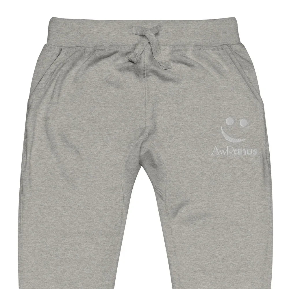 AwRans | Premium Unisex Fleece Sweatpants fleece sweatpants AwRans Clothing unisex-fleece-sweatpants-carbon-grey-zoomed-in-688d514195460