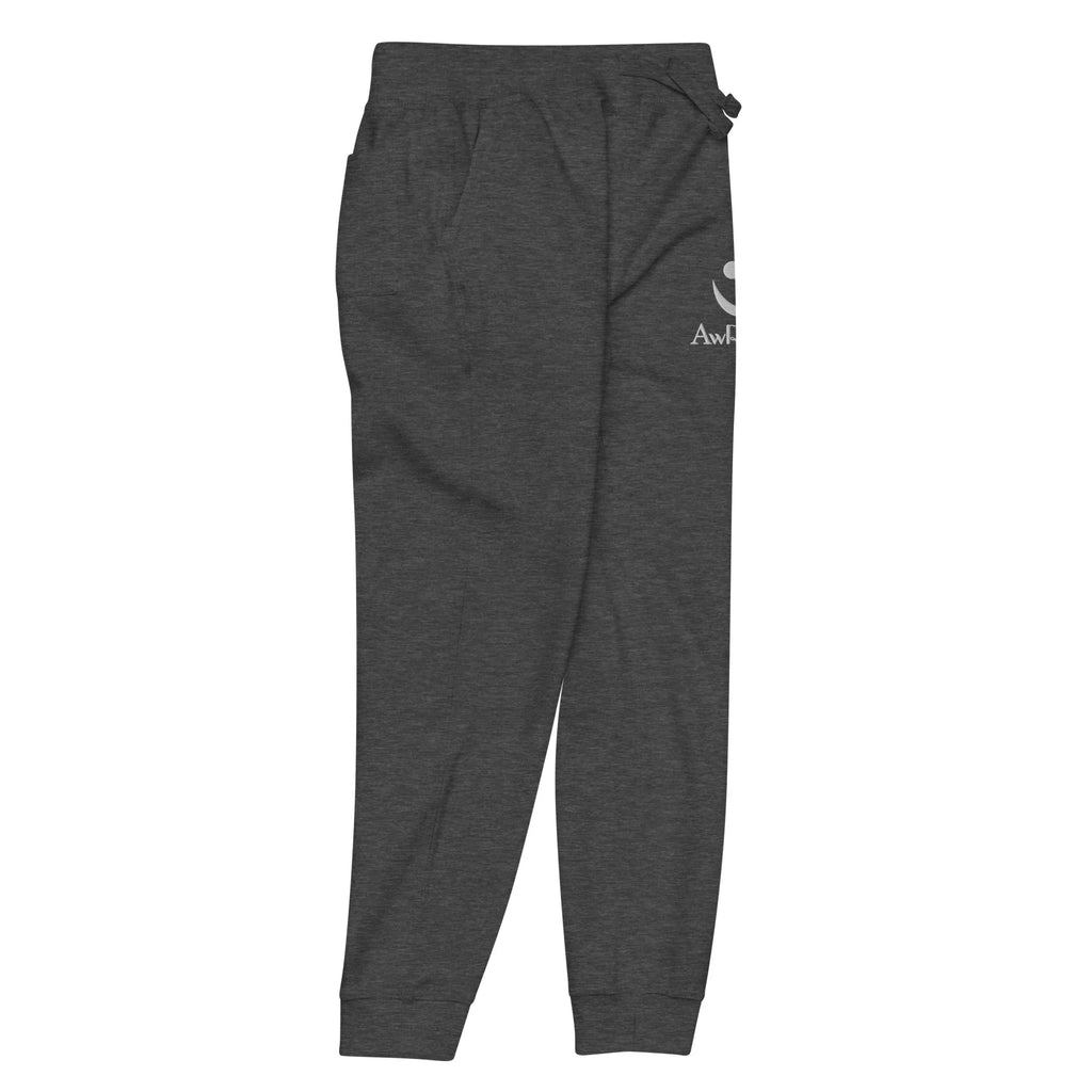 AwRans | Premium Unisex Fleece Sweatpants fleece sweatpants AwRans Clothing unisex-fleece-sweatpants-charcoal-heather-front-right-688d514194fa5