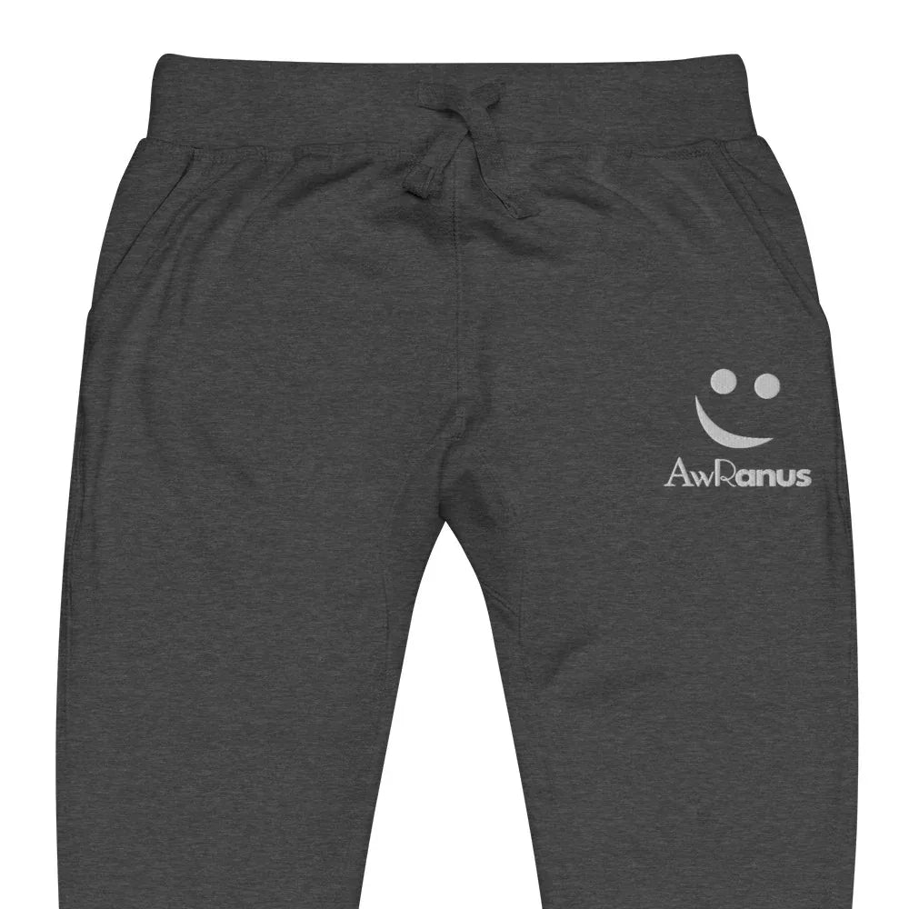 AwRans | Premium Unisex Fleece Sweatpants fleece sweatpants AwRans Clothing unisex-fleece-sweatpants-charcoal-heather-zoomed-in-688d514194e72