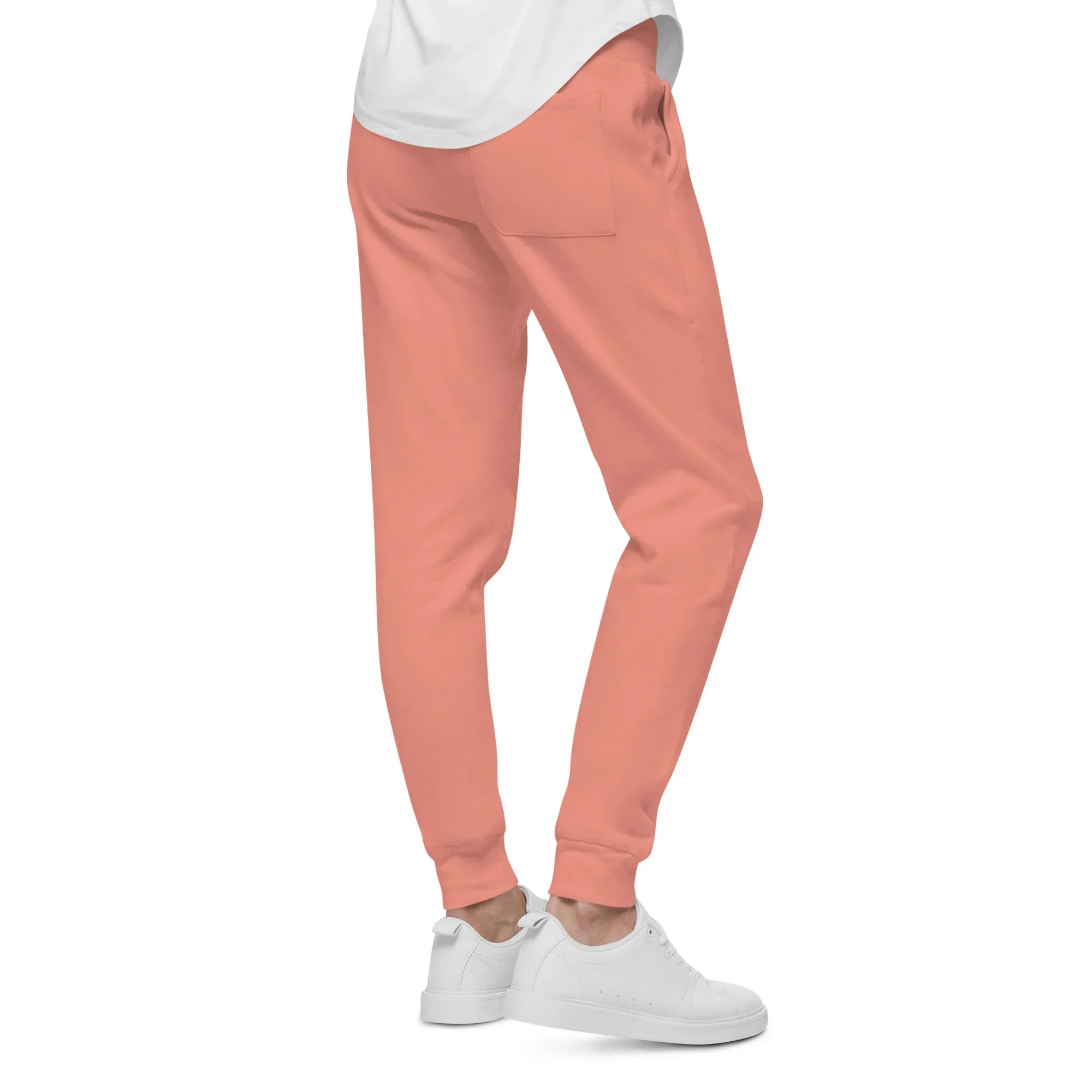 AwRans | Premium Unisex Fleece Sweatpants fleece sweatpants AwRans Clothing unisex-fleece-sweatpants-dusty-rose-back-688d514192ab3