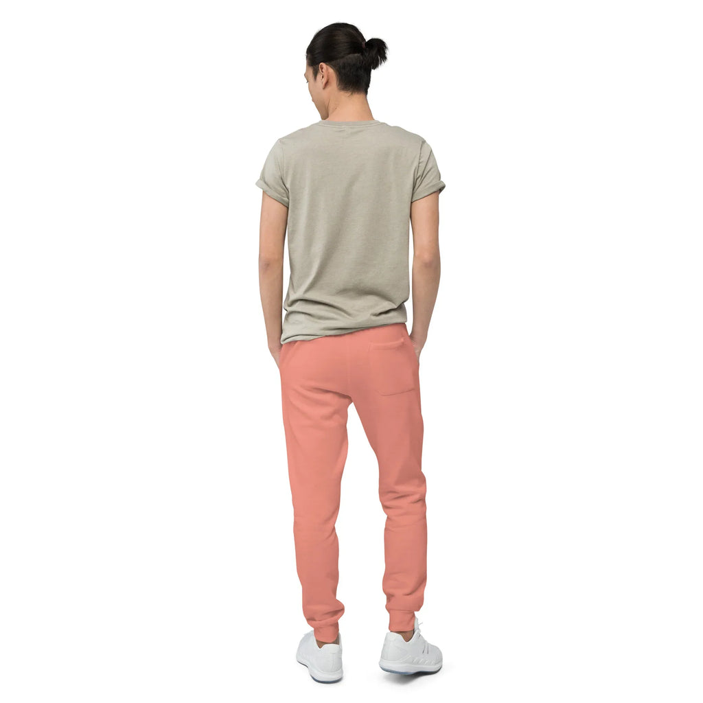 AwRans | Premium Unisex Fleece Sweatpants fleece sweatpants AwRans Clothing unisex-fleece-sweatpants-dusty-rose-back-688d514192d21