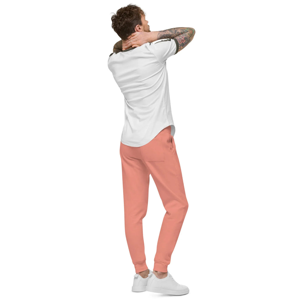 AwRans | Premium Unisex Fleece Sweatpants fleece sweatpants AwRans Clothing unisex-fleece-sweatpants-dusty-rose-back-688d514192d80