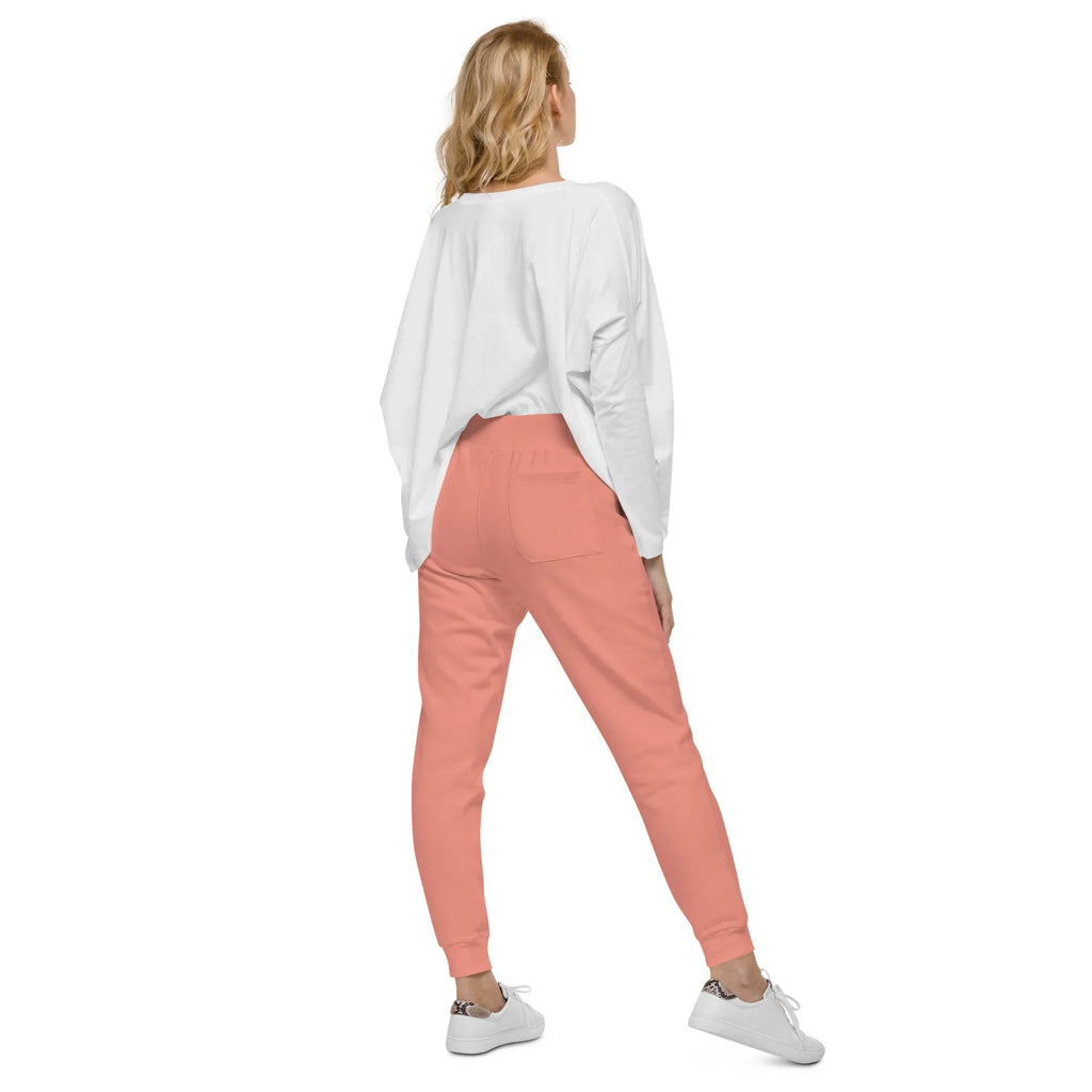 AwRans | Premium Unisex Fleece Sweatpants fleece sweatpants AwRans Clothing unisex-fleece-sweatpants-dusty-rose-back-688d514192dde