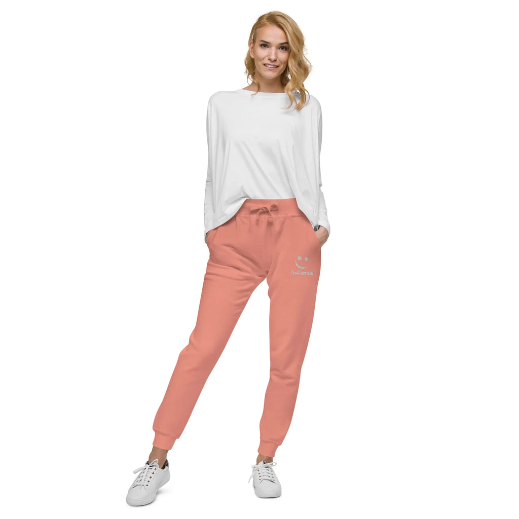 AwRans | Premium Unisex Fleece Sweatpants fleece sweatpants AwRans Clothing unisex-fleece-sweatpants-dusty-rose-front-688d514192e3c