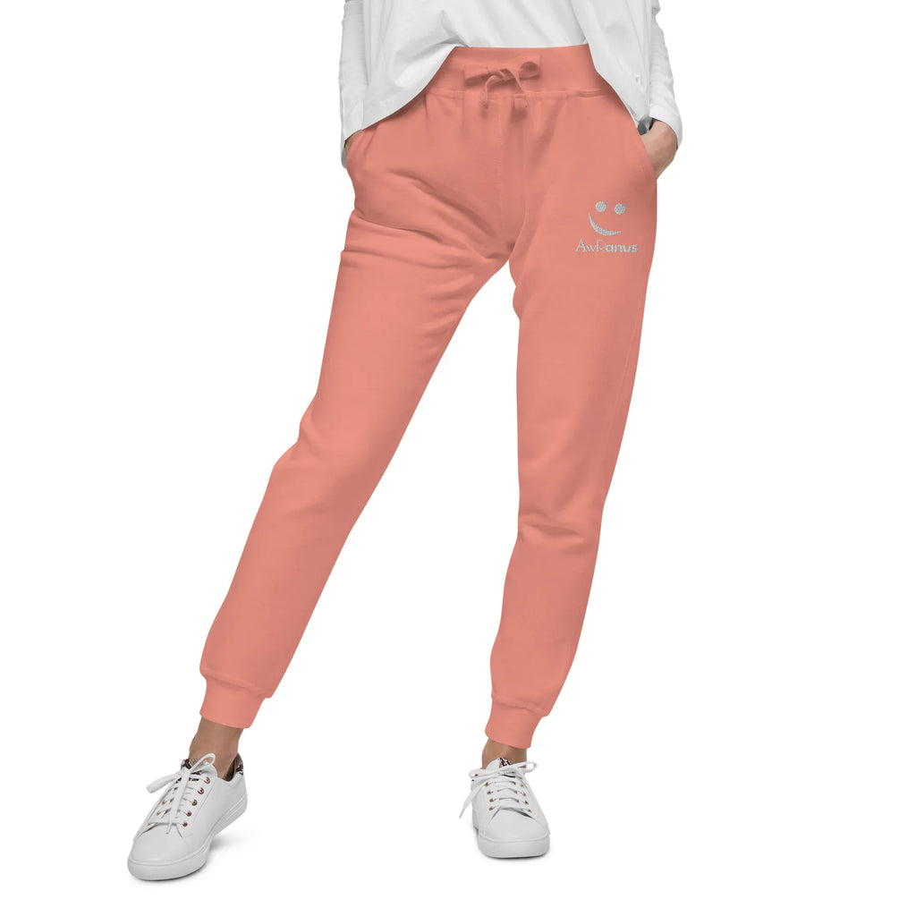 AwRans | Premium Unisex Fleece Sweatpants fleece sweatpants AwRans Clothing unisex-fleece-sweatpants-dusty-rose-front-688d514192f0f