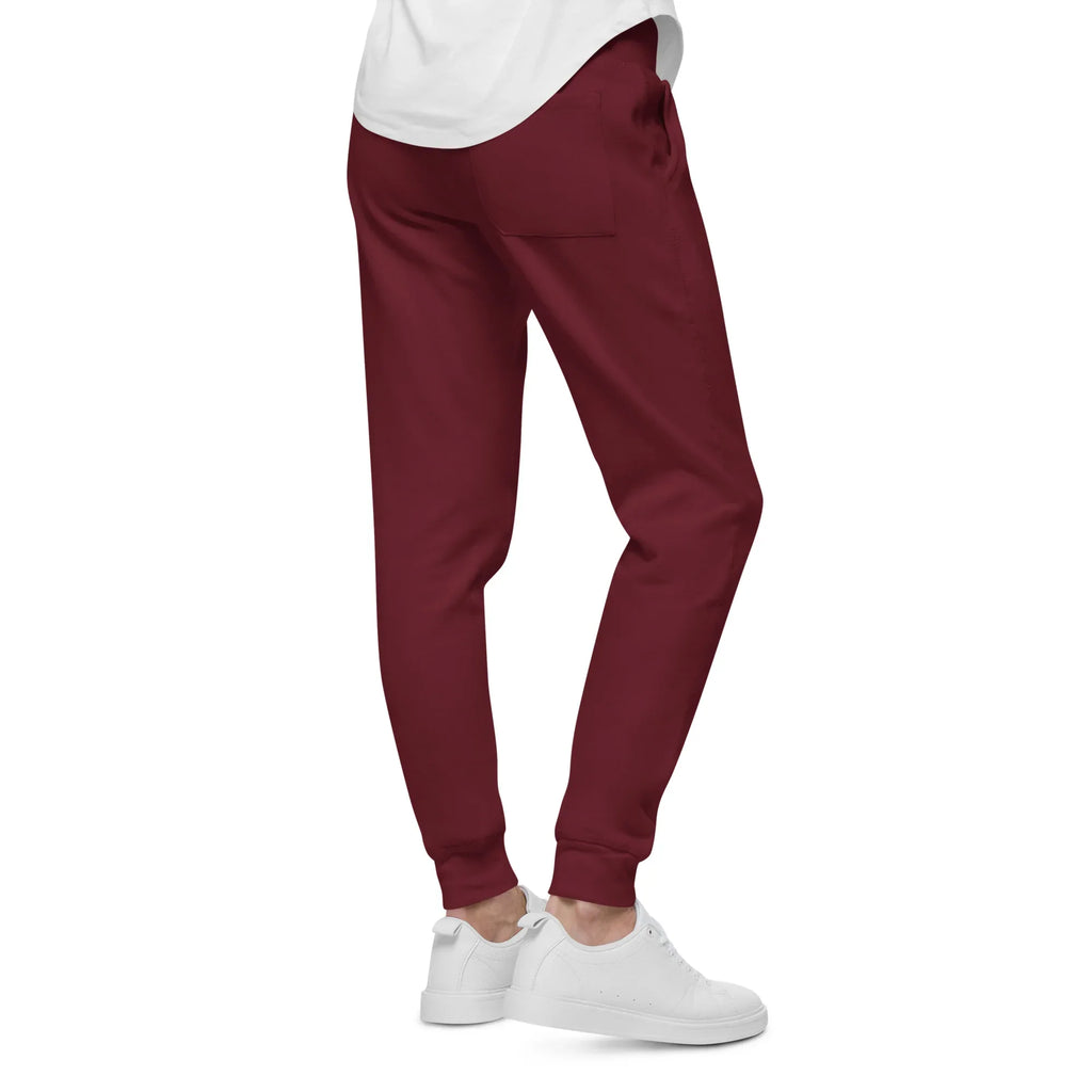 AwRans | Premium Unisex Fleece Sweatpants fleece sweatpants AwRans Clothing unisex-fleece-sweatpants-maroon-back-688d514193ac8