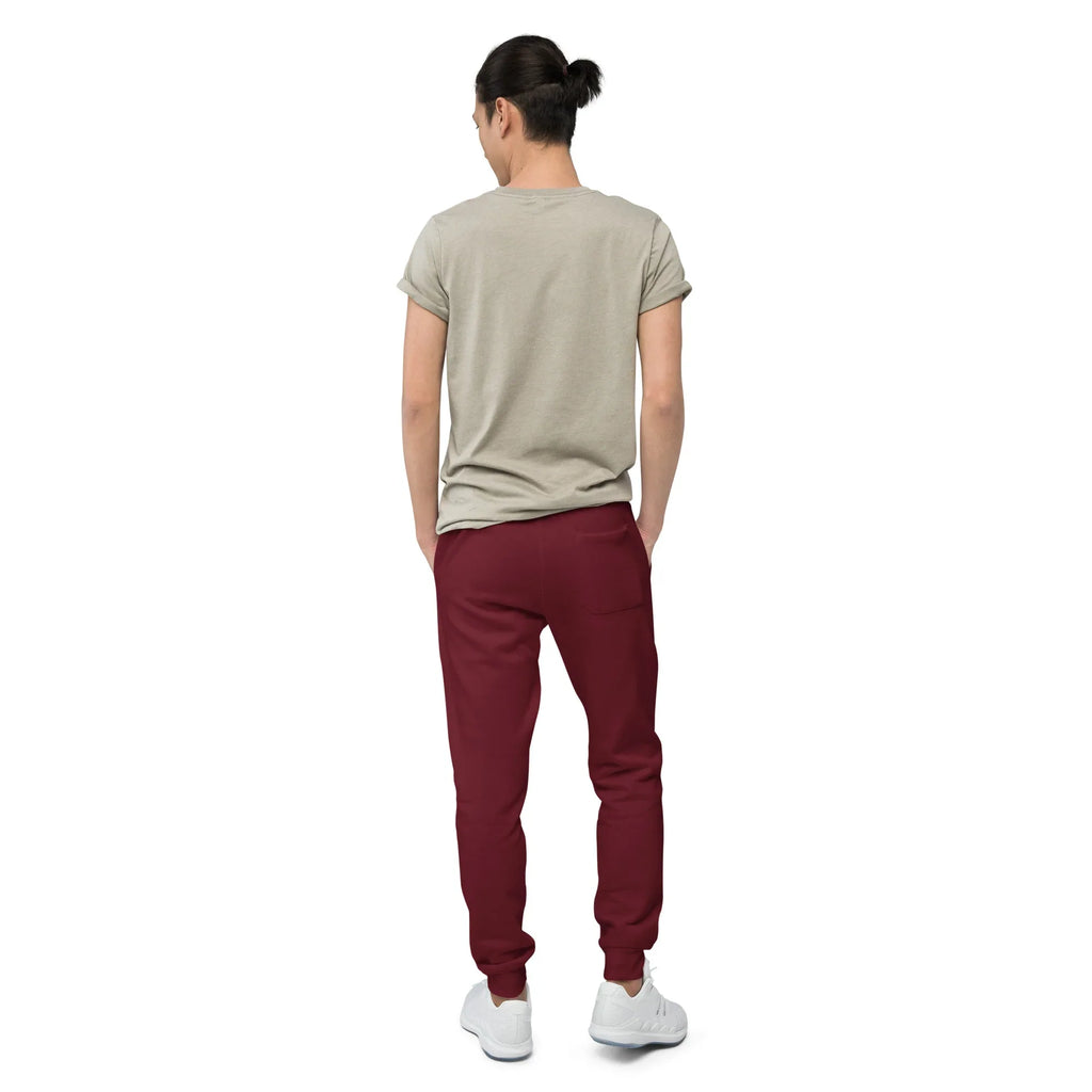 AwRans | Premium Unisex Fleece Sweatpants fleece sweatpants AwRans Clothing unisex-fleece-sweatpants-maroon-back-688d514193ce4