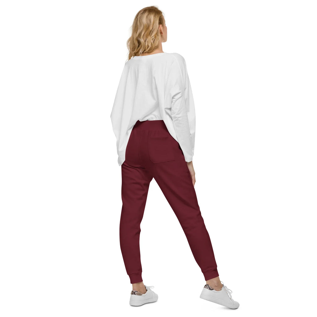 AwRans | Premium Unisex Fleece Sweatpants fleece sweatpants AwRans Clothing unisex-fleece-sweatpants-maroon-back-688d514193dbd