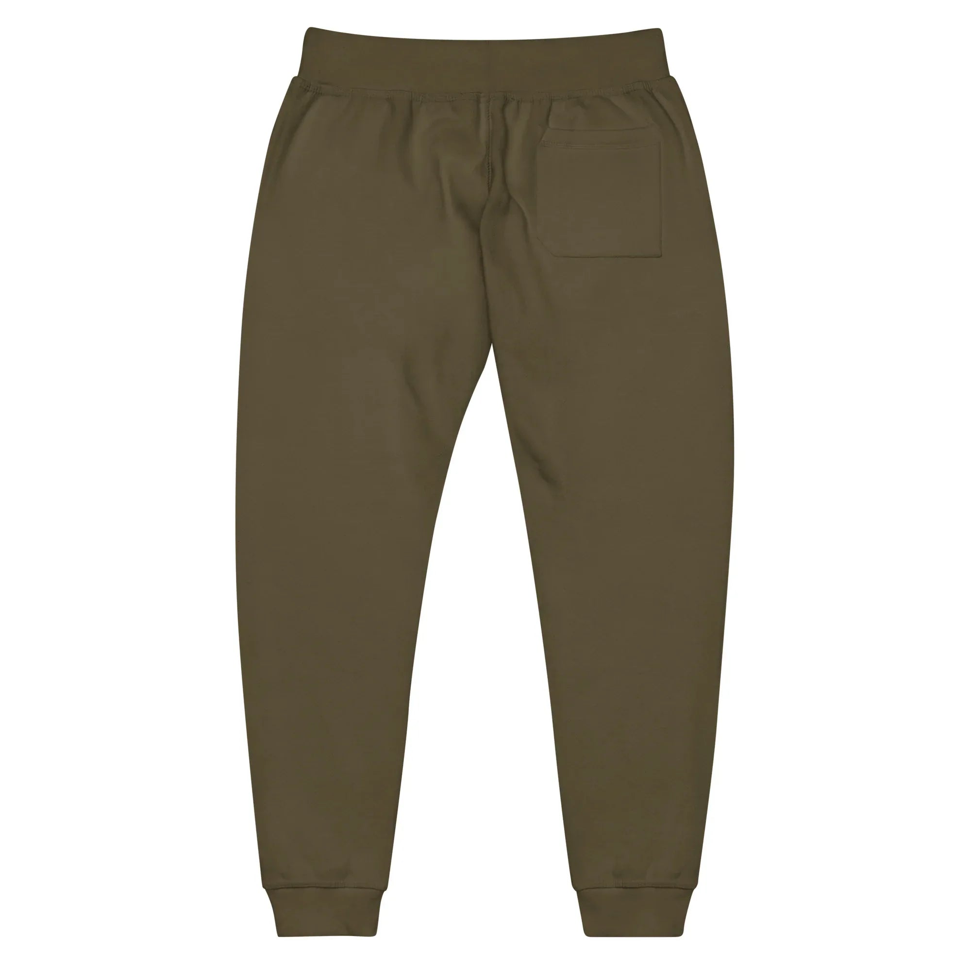 AwRans | Premium Unisex Fleece Sweatpants fleece sweatpants AwRans Clothing unisex-fleece-sweatpants-military-green-back-688d5141950c3