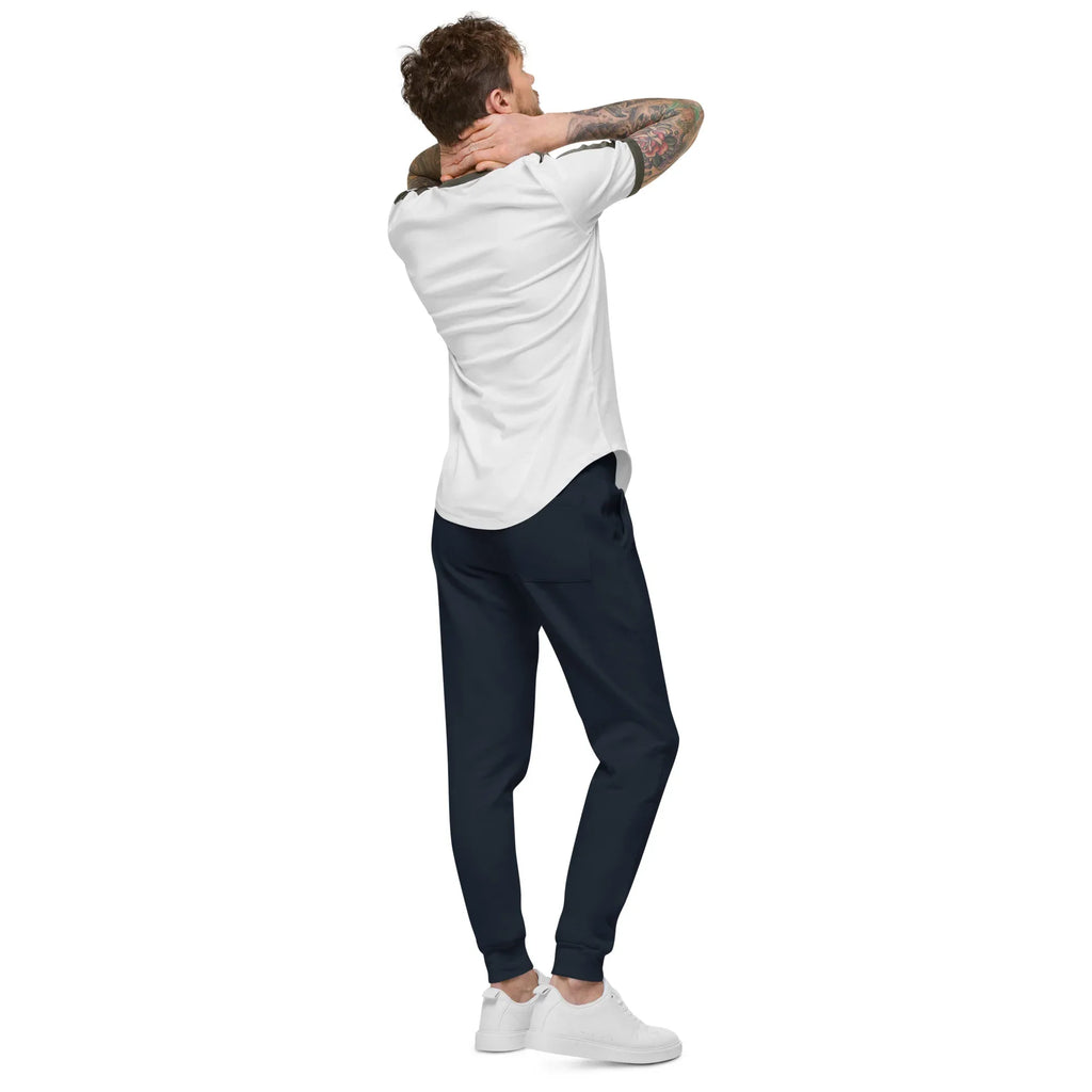 AwRans | Premium Unisex Fleece Sweatpants fleece sweatpants AwRans Clothing unisex-fleece-sweatpants-navy-blazer-back-688d514193d58