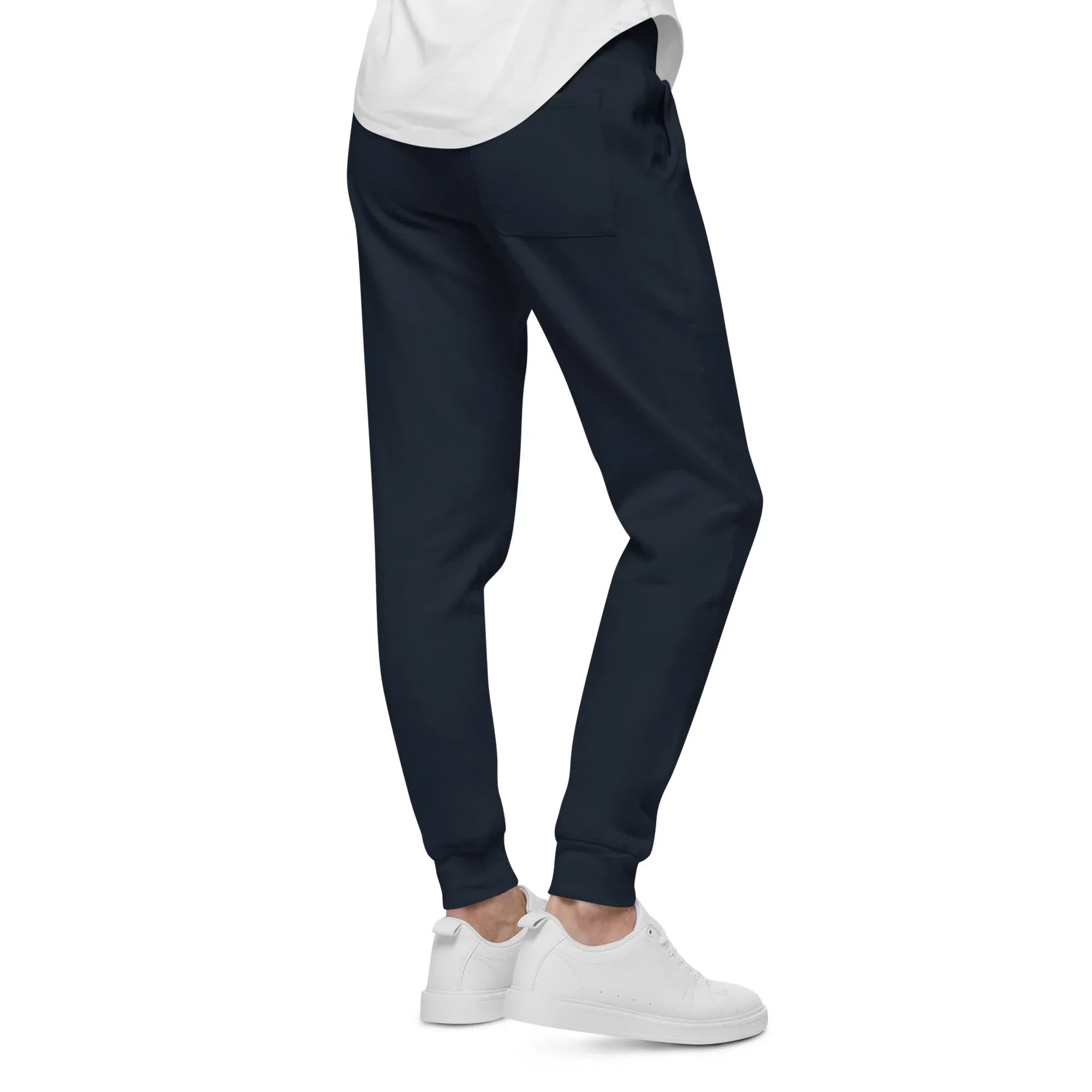 AwRans | Premium Unisex Fleece Sweatpants fleece sweatpants AwRans Clothing unisex-fleece-sweatpants-navy-blazer-back-688d514193fd7