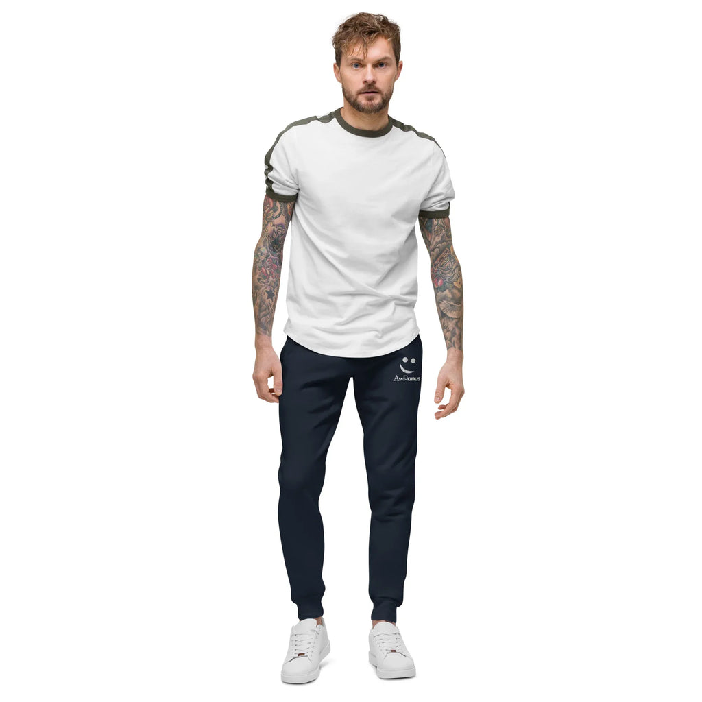 AwRans | Premium Unisex Fleece Sweatpants fleece sweatpants AwRans Clothing unisex-fleece-sweatpants-navy-blazer-front-688d514193e96