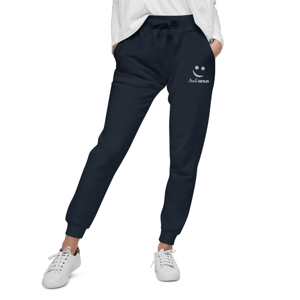 AwRans | Premium Unisex Fleece Sweatpants fleece sweatpants AwRans Clothing unisex-fleece-sweatpants-navy-blazer-front-688d51419426e