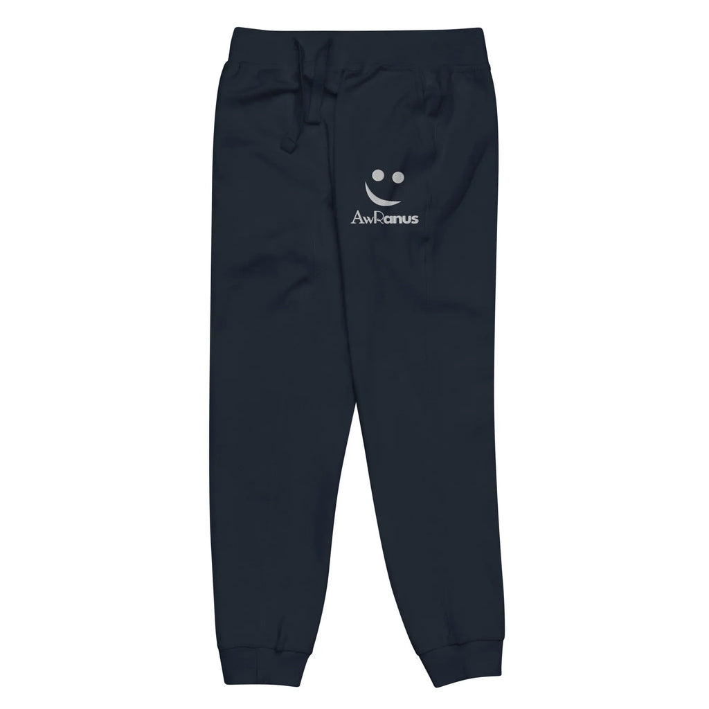 AwRans | Premium Unisex Fleece Sweatpants fleece sweatpants AwRans Clothing unisex-fleece-sweatpants-navy-blazer-front-left-688d514194b4b