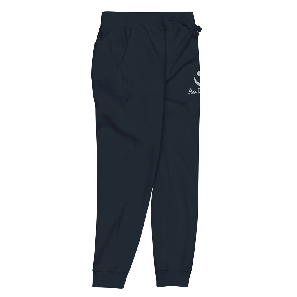 AwRans | Premium Unisex Fleece Sweatpants fleece sweatpants AwRans Clothing unisex-fleece-sweatpants-navy-blazer-front-right-688d514194bb9