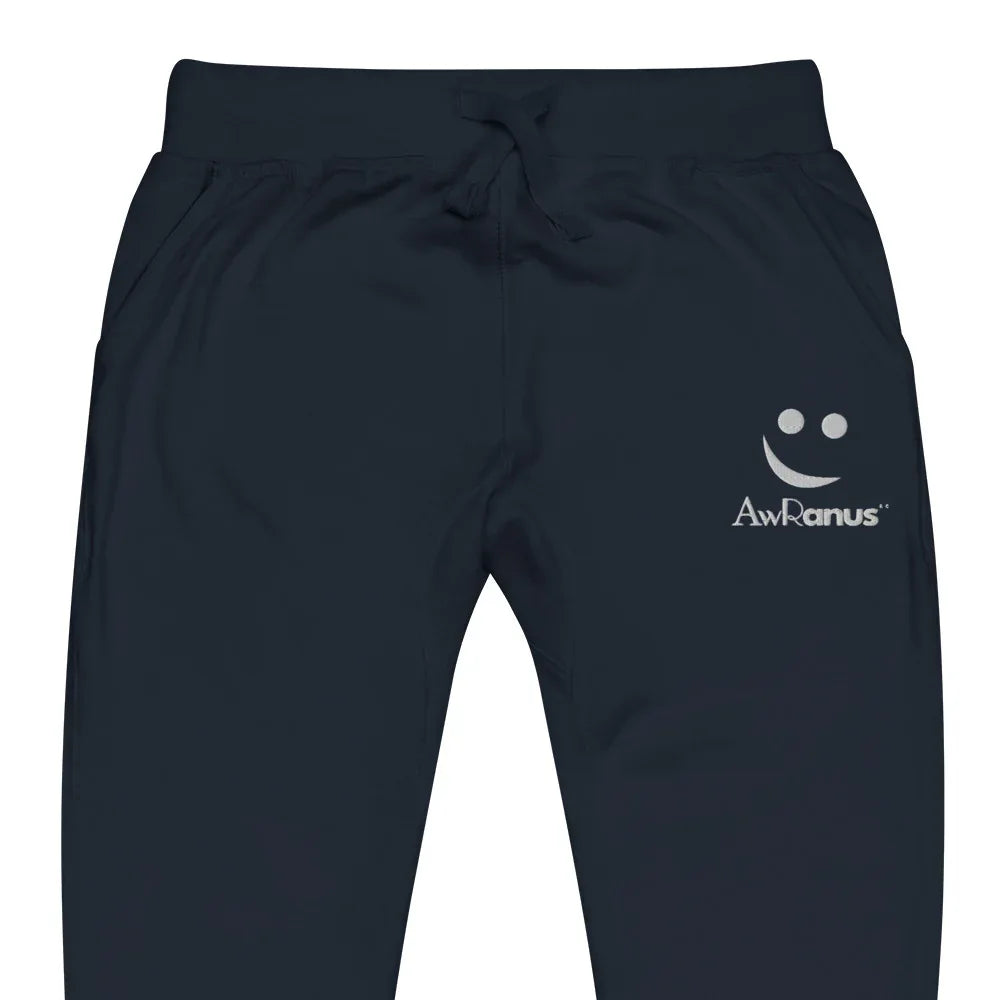 Unisex Fleece Sweatpants | AwRans sweatpants AwRans Clothing unisex-fleece-sweatpants-navy-blazer-zoomed-in-678f669705e4b