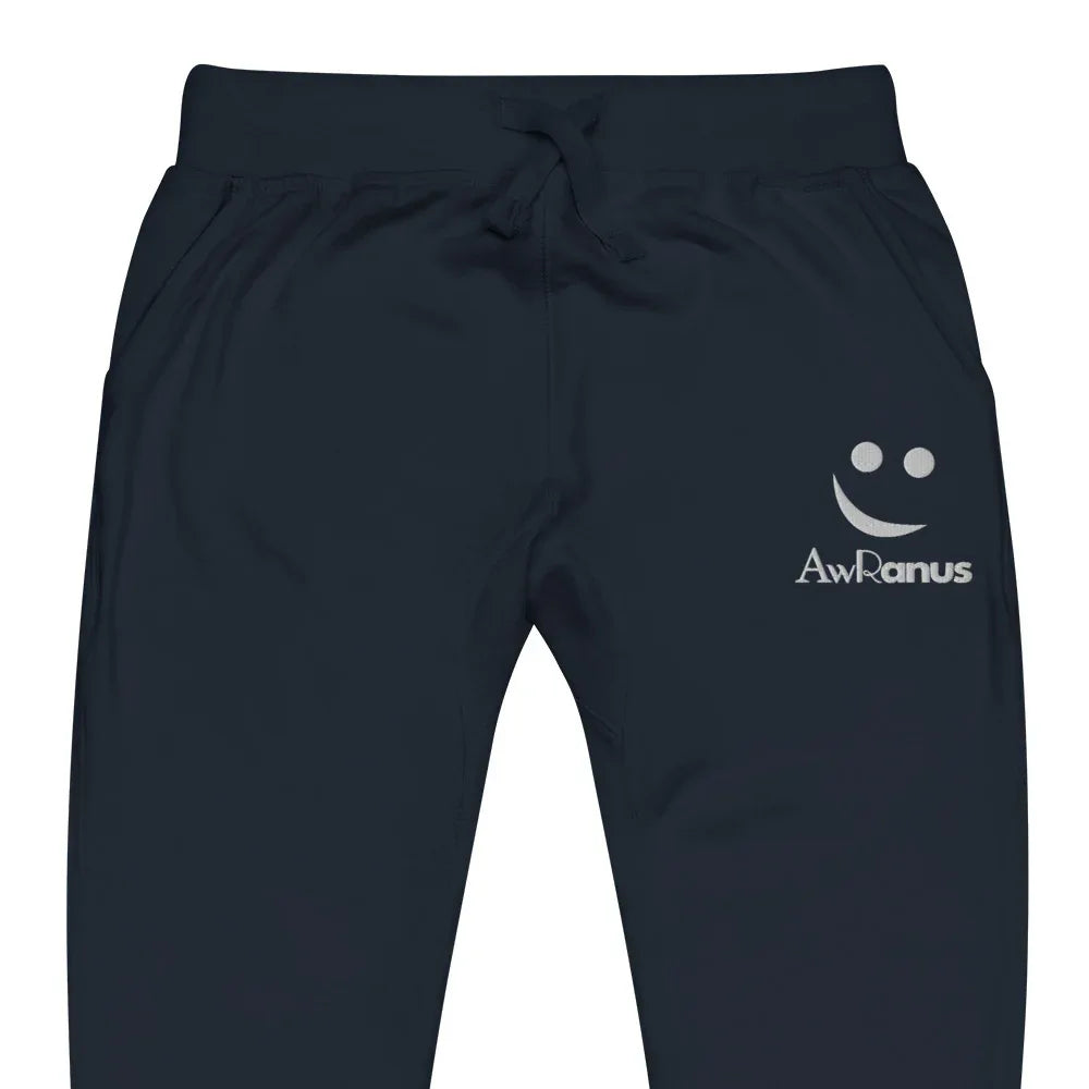 AwRans | Premium Unisex Fleece Sweatpants fleece sweatpants AwRans Clothing unisex-fleece-sweatpants-navy-blazer-zoomed-in-688d514194a97