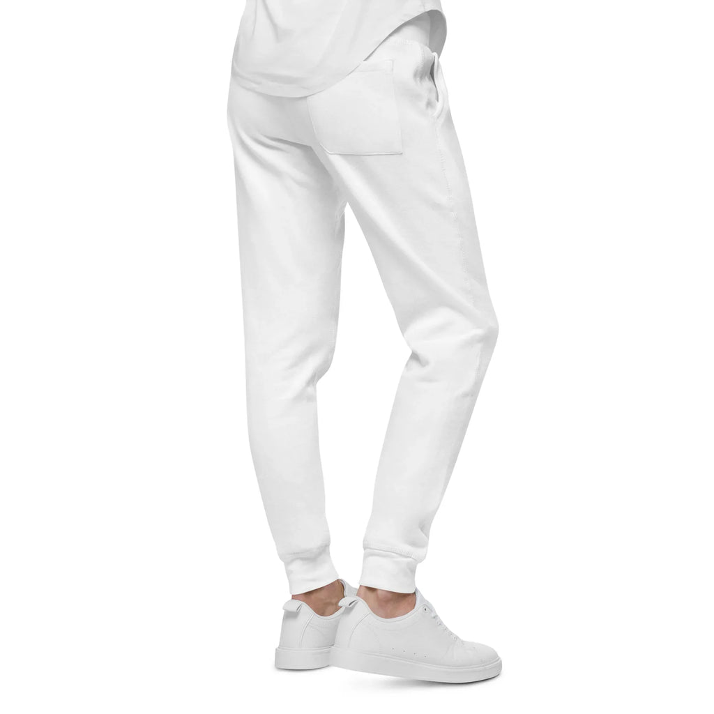 AwRans | Premium Unisex Fleece Sweatpants fleece sweatpants AwRans Clothing unisex-fleece-sweatpants-white-back-688d514192024