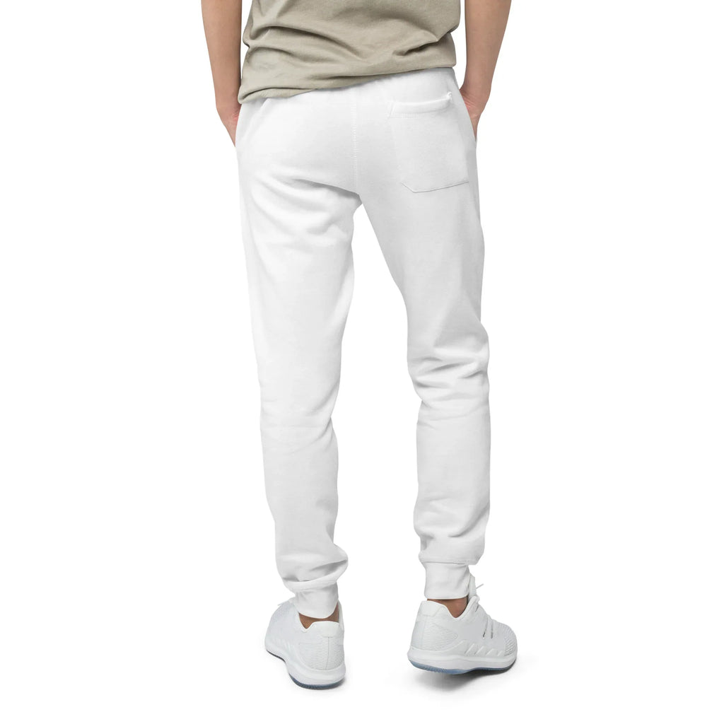 AwRans | Premium Unisex Fleece Sweatpants fleece sweatpants AwRans Clothing unisex-fleece-sweatpants-white-back-688d514192115