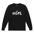 Unisex Garment-dyed heavyweight long-sleeve shirt | Hope Black long-sleeve shirt AwRans Clothing unisex-garment-dyed-heavyweight-long-sleeve-shirt-black-front-67eaade526232