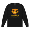 Unisex Garment-dyed heavyweight long-sleeve shirt | Summer Sunset Black long-sleeve shirt AwRans Clothing unisex-garment-dyed-heavyweight-long-sleeve-shirt-black-front-67eaae921a848