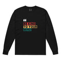Unisex Garment-dyed heavyweight long-sleeve shirt | Be Kind To Your Mind Black long-sleeve shirt AwRans Clothing unisex-garment-dyed-heavyweight-long-sleeve-shirt-black-front-67eaaff166379