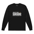 Unisex Garment-dyed heavyweight long-sleeve shirt | Create Your Sunshine Black long-sleeve shirt AwRans Clothing unisex-garment-dyed-heavyweight-long-sleeve-shirt-black-front-67eab7735f47b