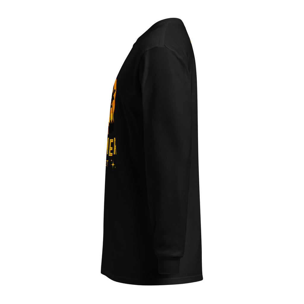 Unisex Garment-dyed heavyweight long-sleeve shirt | Summer Sunset long-sleeve shirt AwRans Clothing unisex-garment-dyed-heavyweight-long-sleeve-shirt-black-left-67eaae921da63
