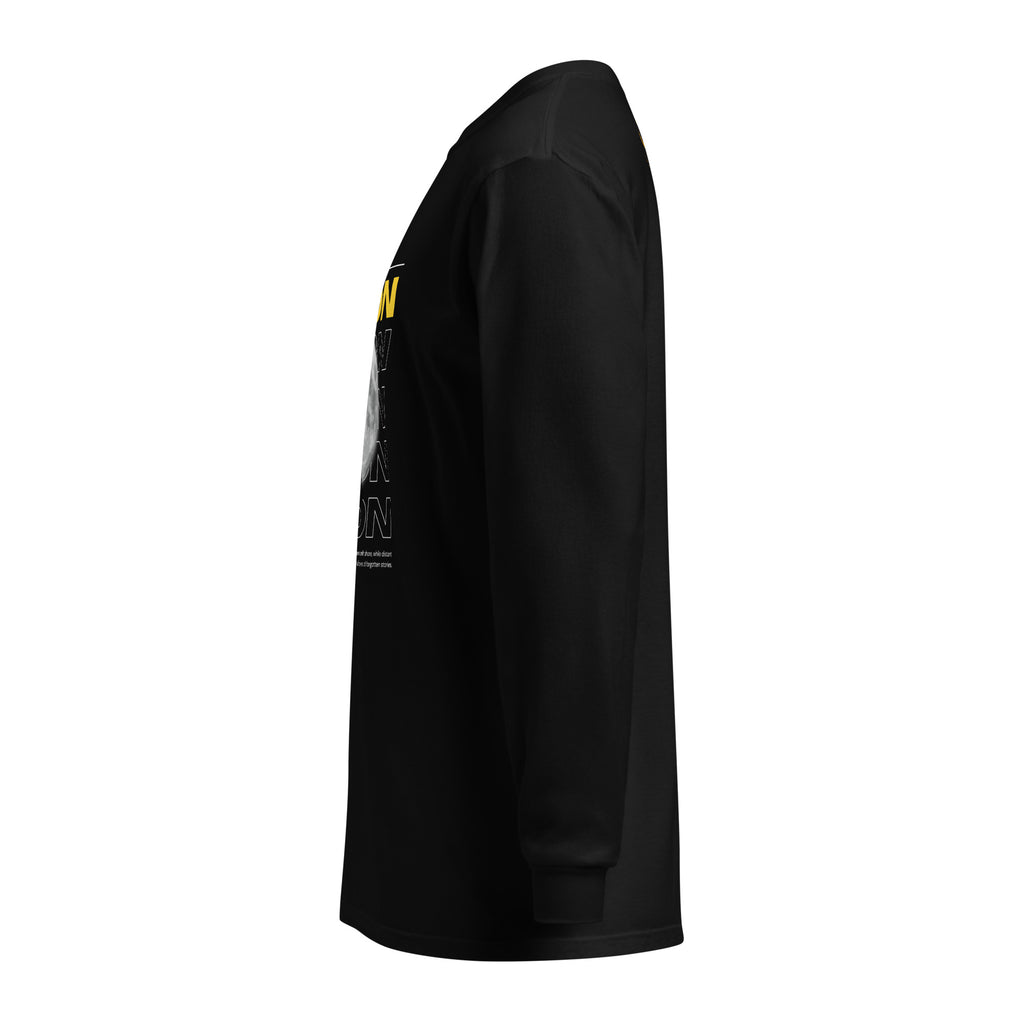 Unisex Garment-dyed heavyweight long-sleeve shirt | Moon long-sleeve shirt AwRans Clothing unisex-garment-dyed-heavyweight-long-sleeve-shirt-black-left-67eaaf411d1ee