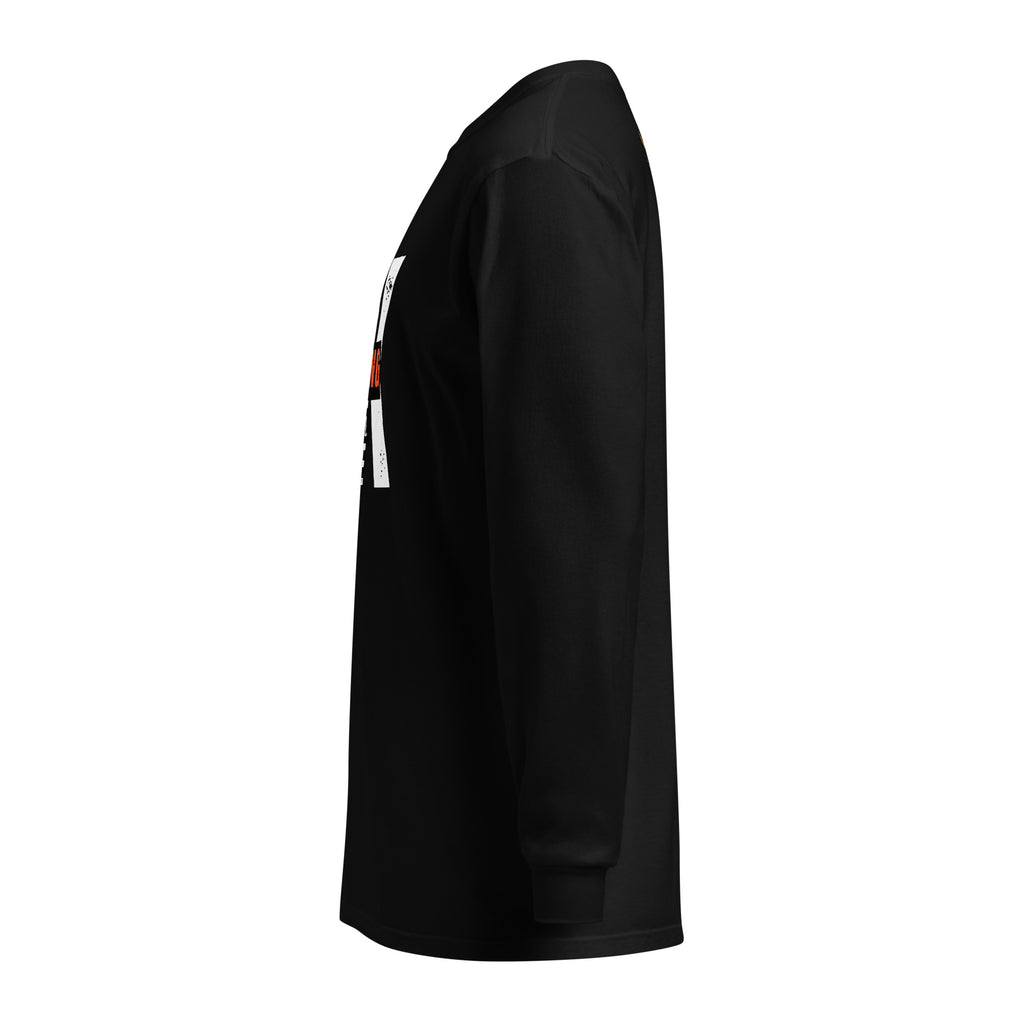 Unisex Garment-dyed heavyweight long-sleeve shirt | Everything Will Be Ok long-sleeve shirt AwRans Clothing unisex-garment-dyed-heavyweight-long-sleeve-shirt-black-left-67eab378ca956