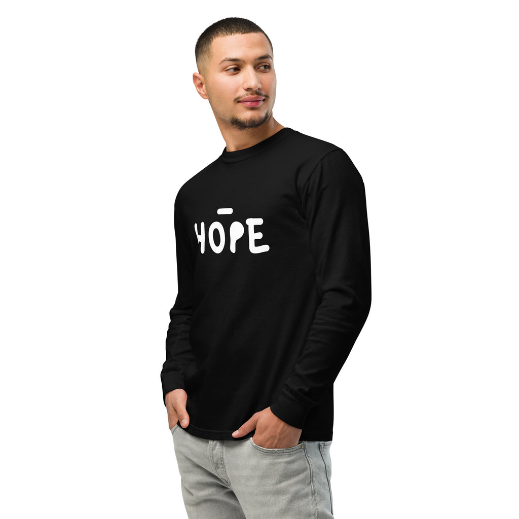 Unisex Garment-dyed heavyweight long-sleeve shirt | Hope long-sleeve shirt AwRans Clothing unisex-garment-dyed-heavyweight-long-sleeve-shirt-black-left-front-67eaade528568