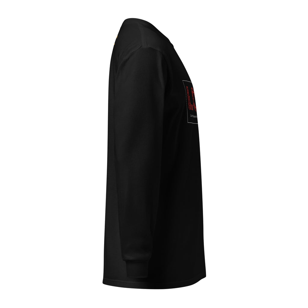 Unisex Garment-dyed heavyweight long-sleeve shirt | Love long-sleeve shirt AwRans Clothing unisex-garment-dyed-heavyweight-long-sleeve-shirt-black-right-67eab20c7c310